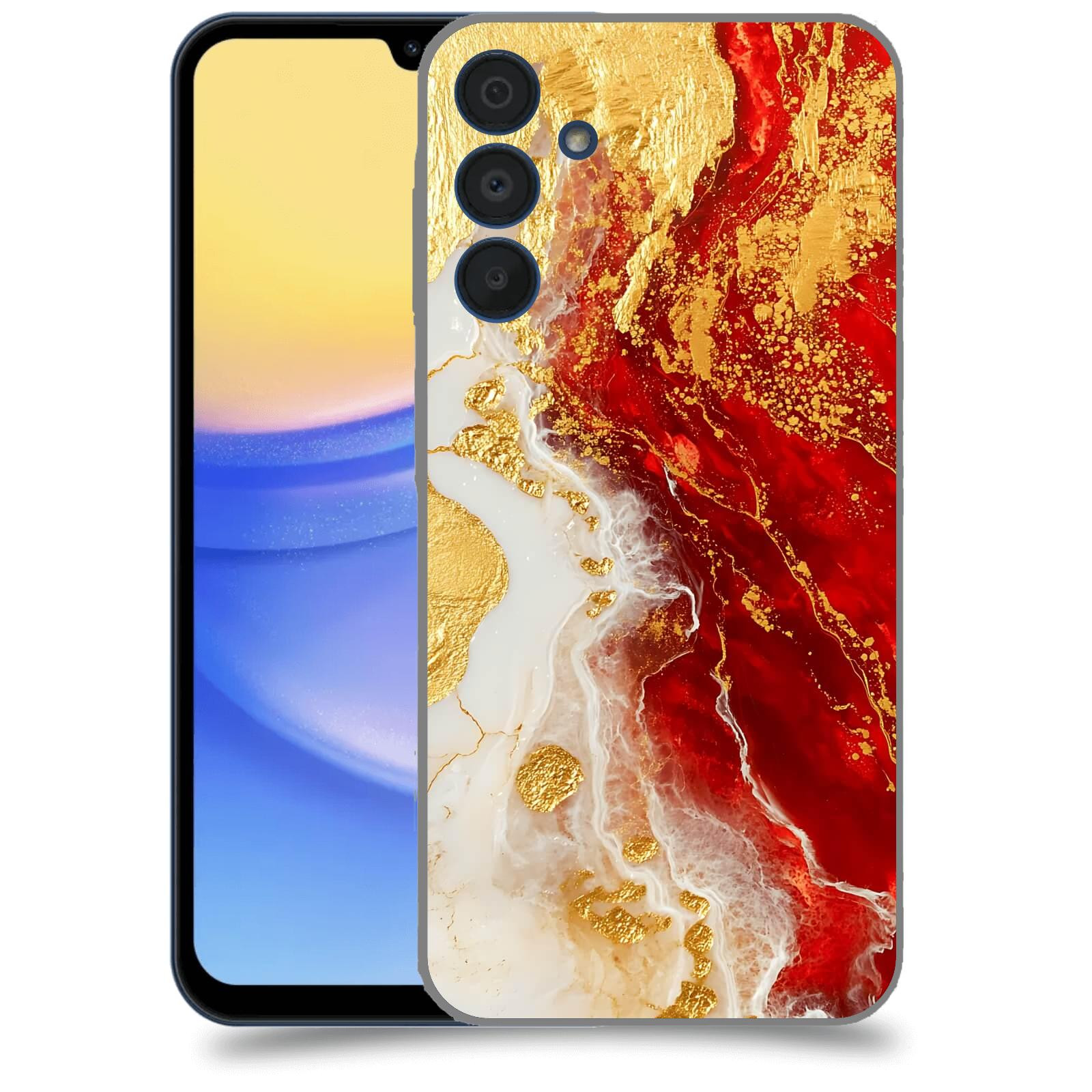 ACOVER Kryt na mobil Samsung Galaxy A15 5G - Golden Blood III