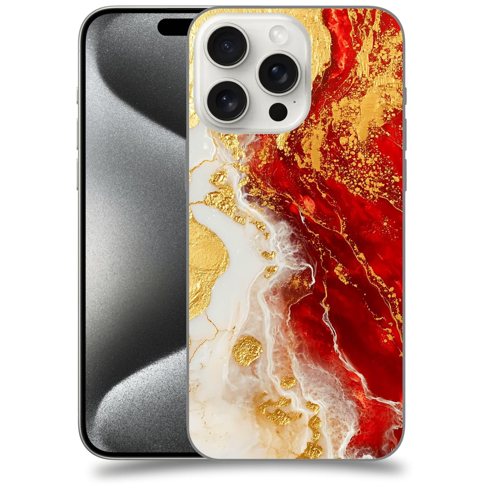 ACOVER Kryt na mobil Apple iPhone 15 pro max - Golden Blood III