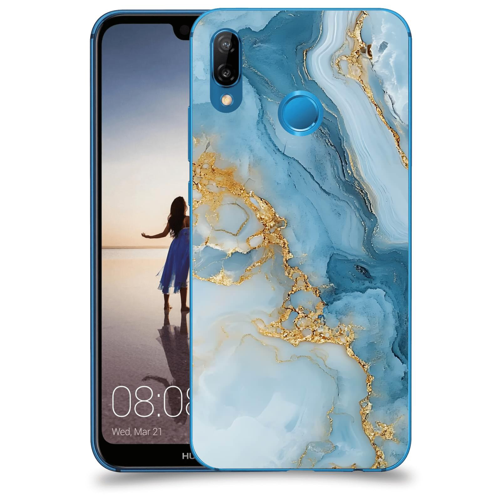 ACOVER Kryt na mobil Huawei P20 Lite - Ice Marble II