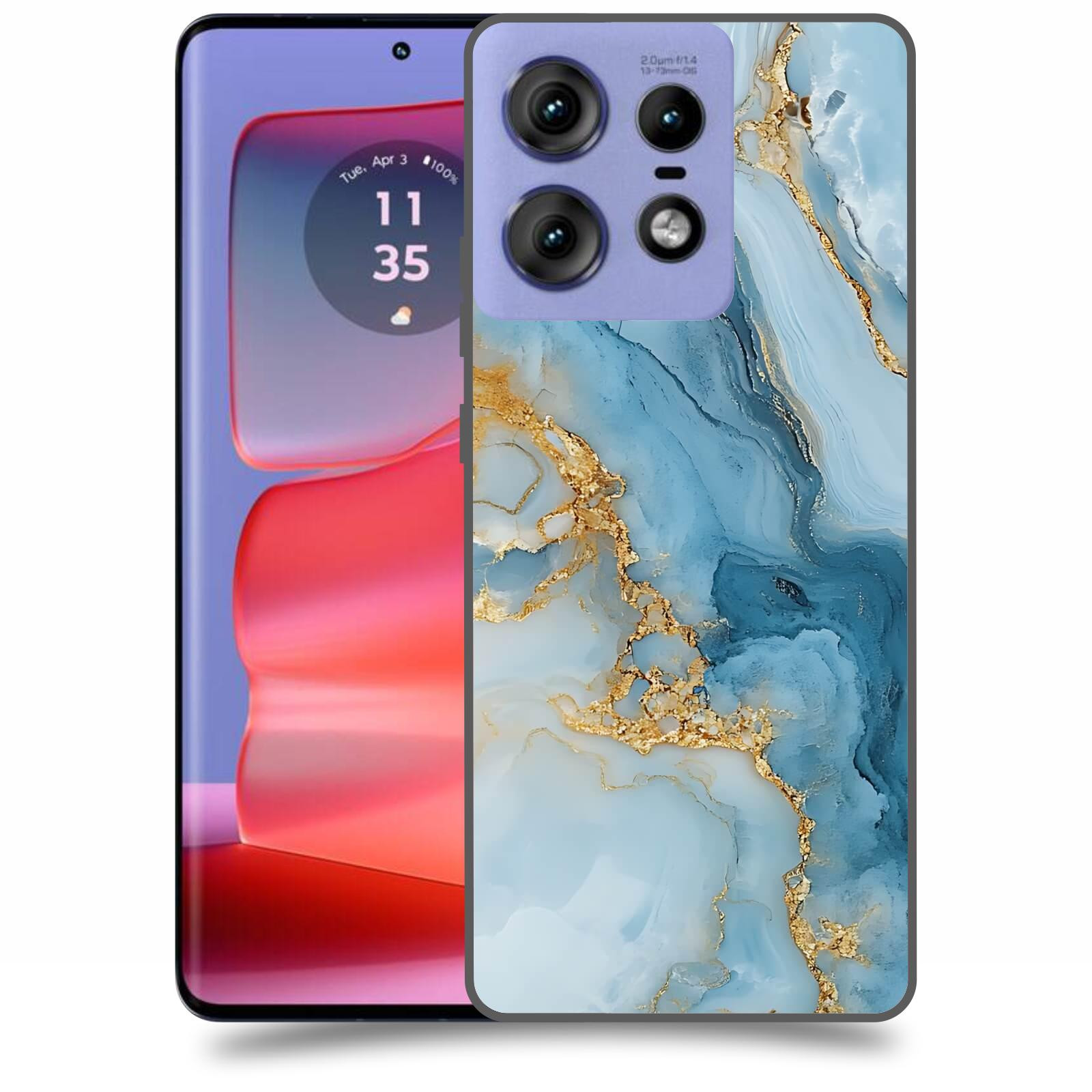 ACOVER Kryt na mobil Motorola Edge 50 Pro - Ice Marble II