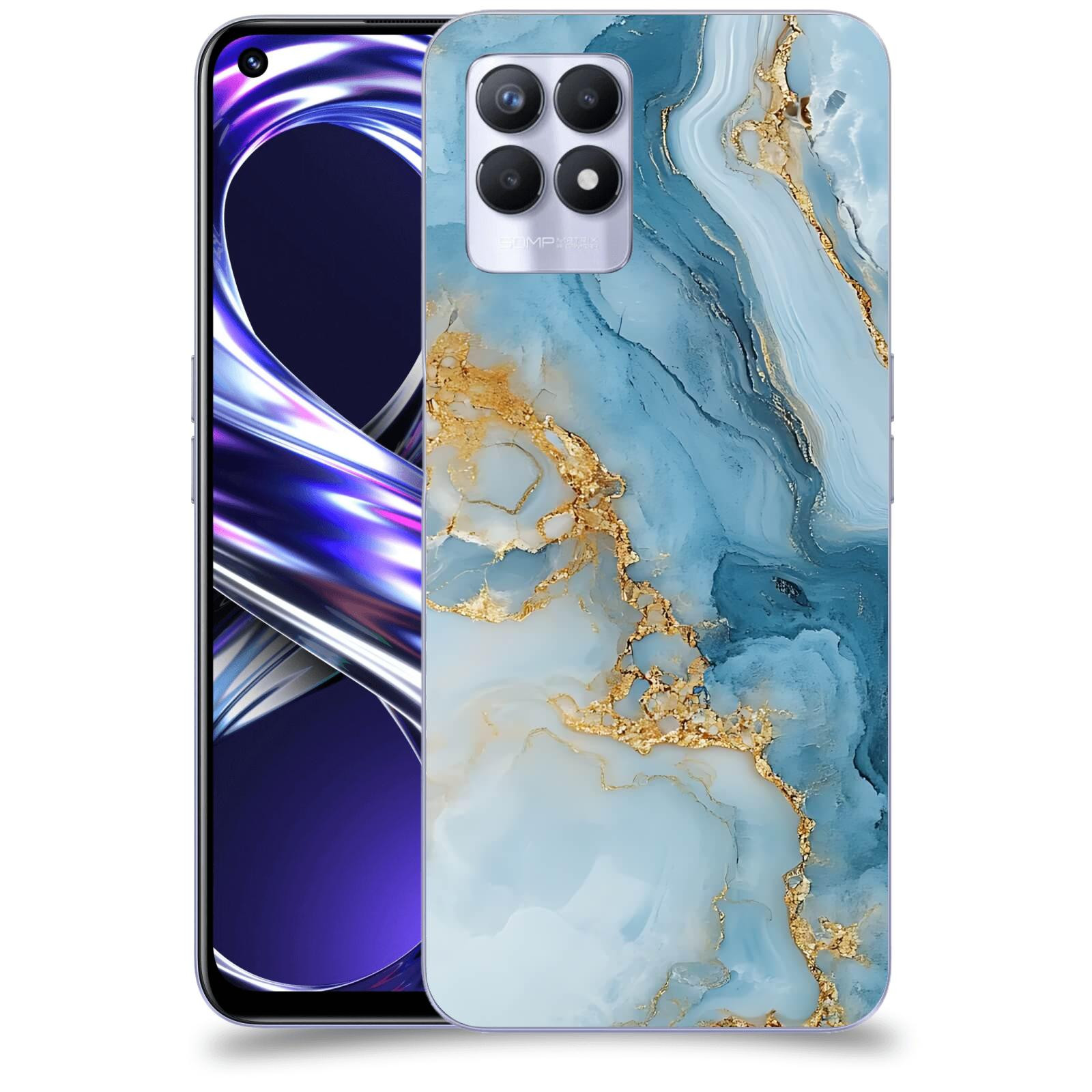 ACOVER Kryt na mobil Realme 8i - Ice Marble II
