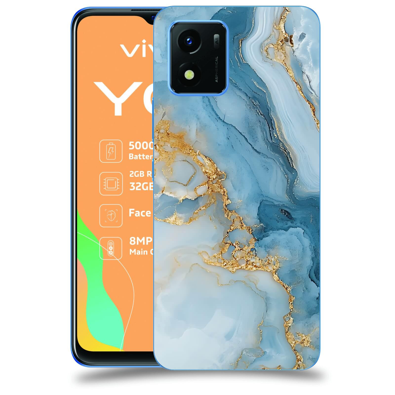 ACOVER Kryt na mobil Vivo Y01 - Ice Marble II