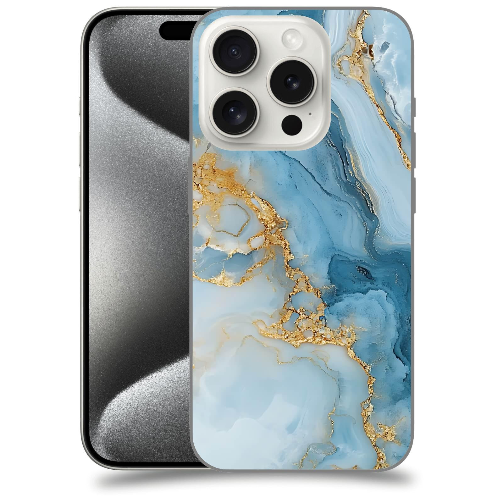 ACOVER Kryt na mobil Apple iPhone 15 pro - Ice Marble II
