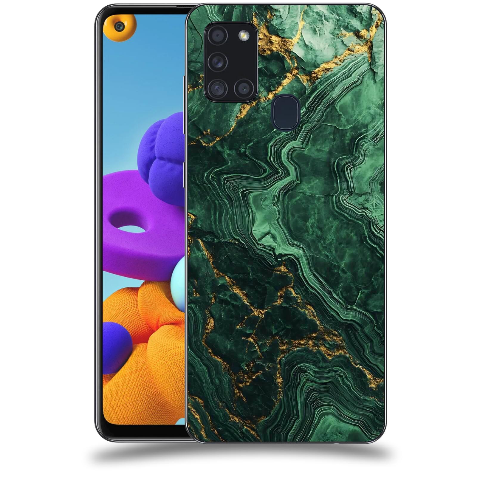 ACOVER Kryt na mobil Samsung Galaxy A21s - Golden Moss I