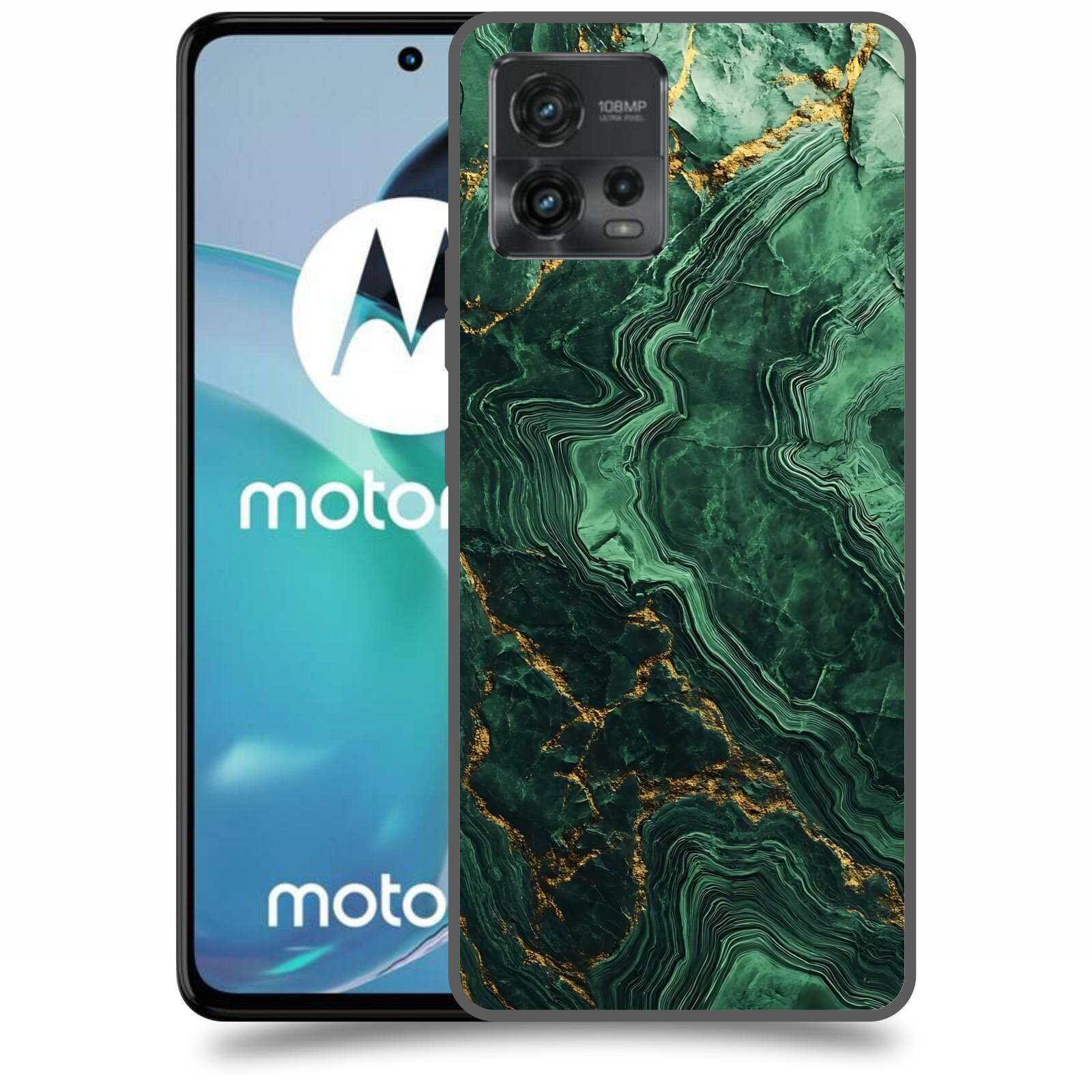 ACOVER Kryt na mobil Motorola Moto G72 - Golden Moss I