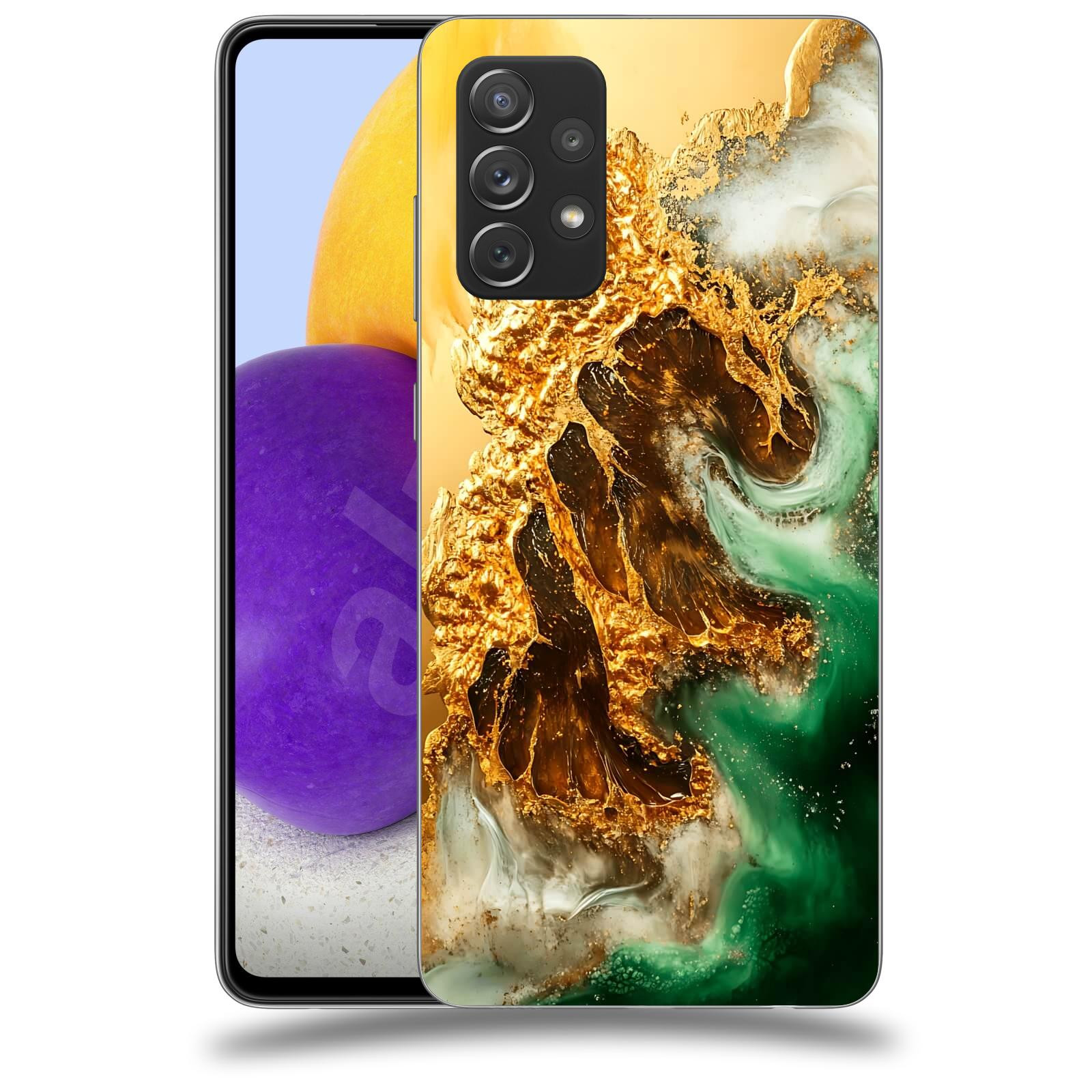 ACOVER Kryt na mobil Samsung Galaxy A73 5G - Golden Moss II