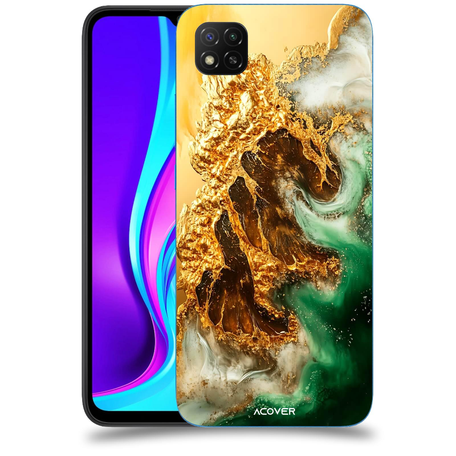 ACOVER Kryt na mobil Xiaomi Redmi 9C - Golden Moss II