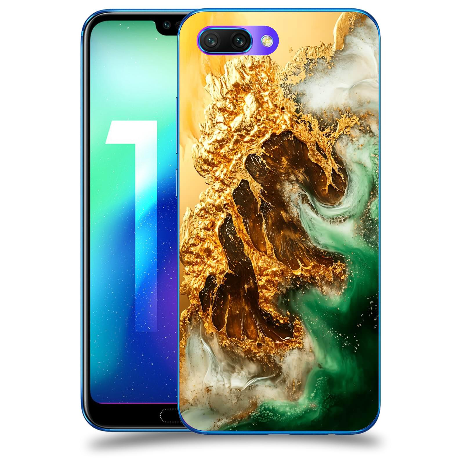 ACOVER Kryt na mobil Honor 10 - Golden Moss II