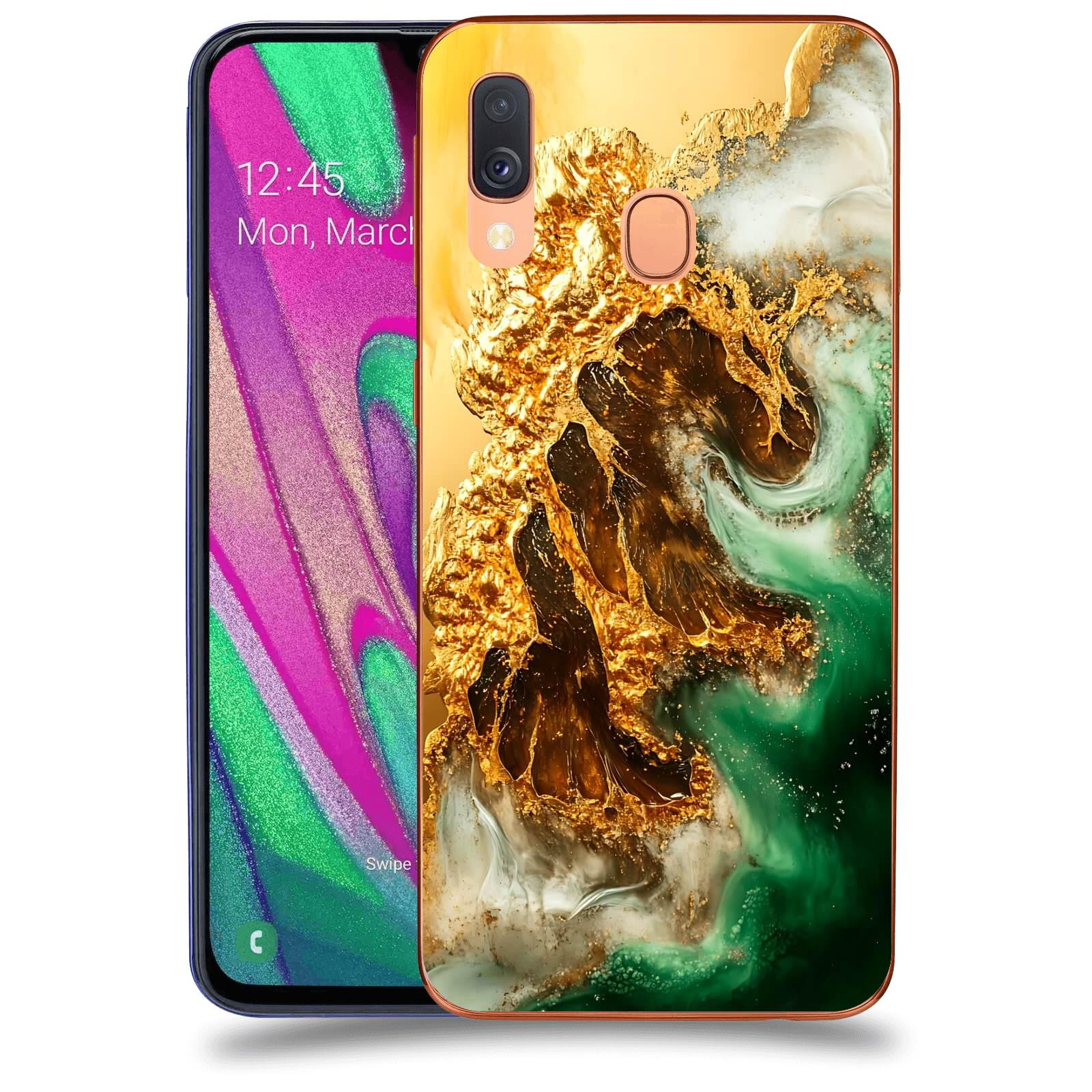 ACOVER Kryt na mobil Samsung Galaxy A40 A405F - Golden Moss II