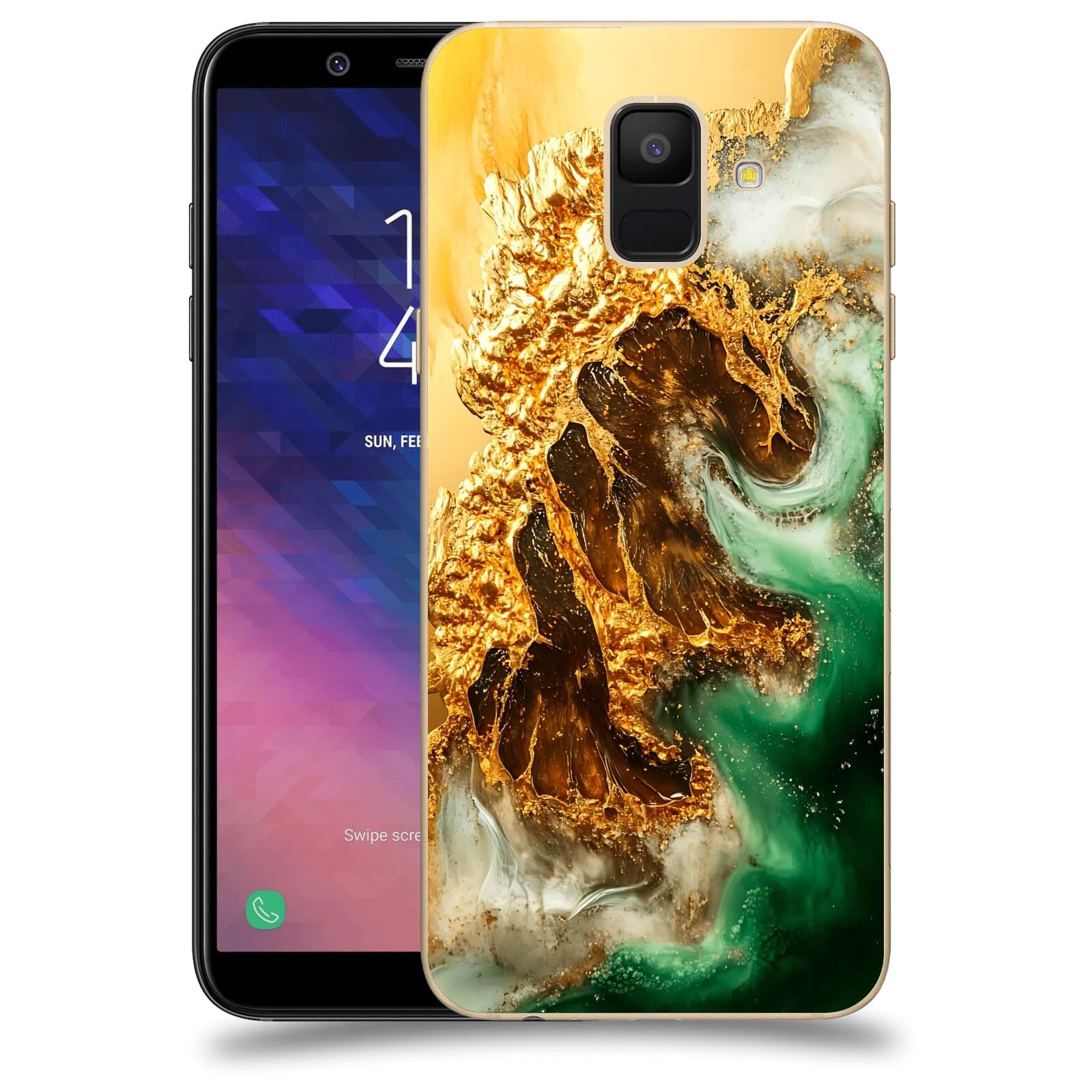 ACOVER Kryt na mobil Samsung Galaxy A6 A600F - Golden Moss II