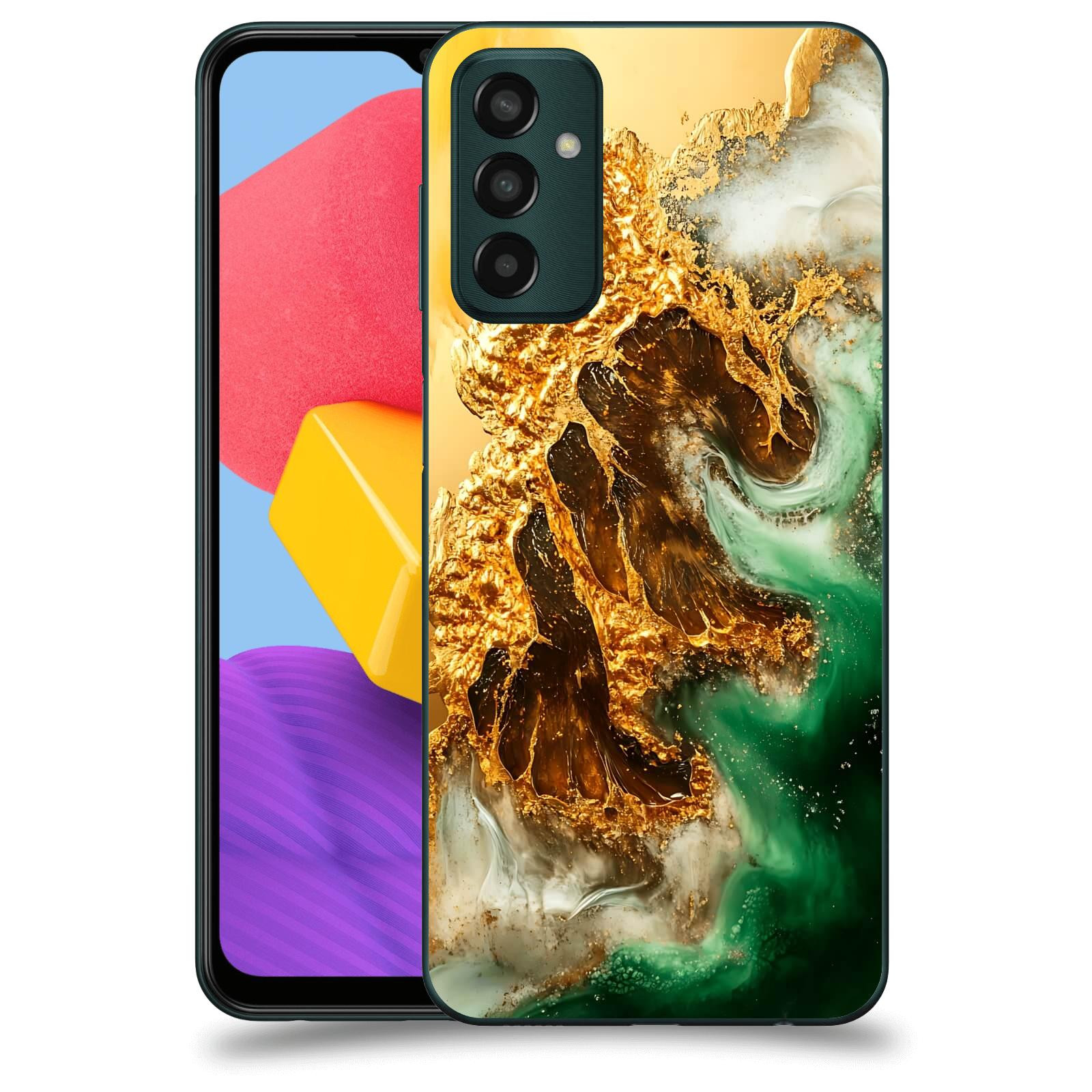 ACOVER Kryt na mobil Samsung Galaxy M13 M135F - Golden Moss II