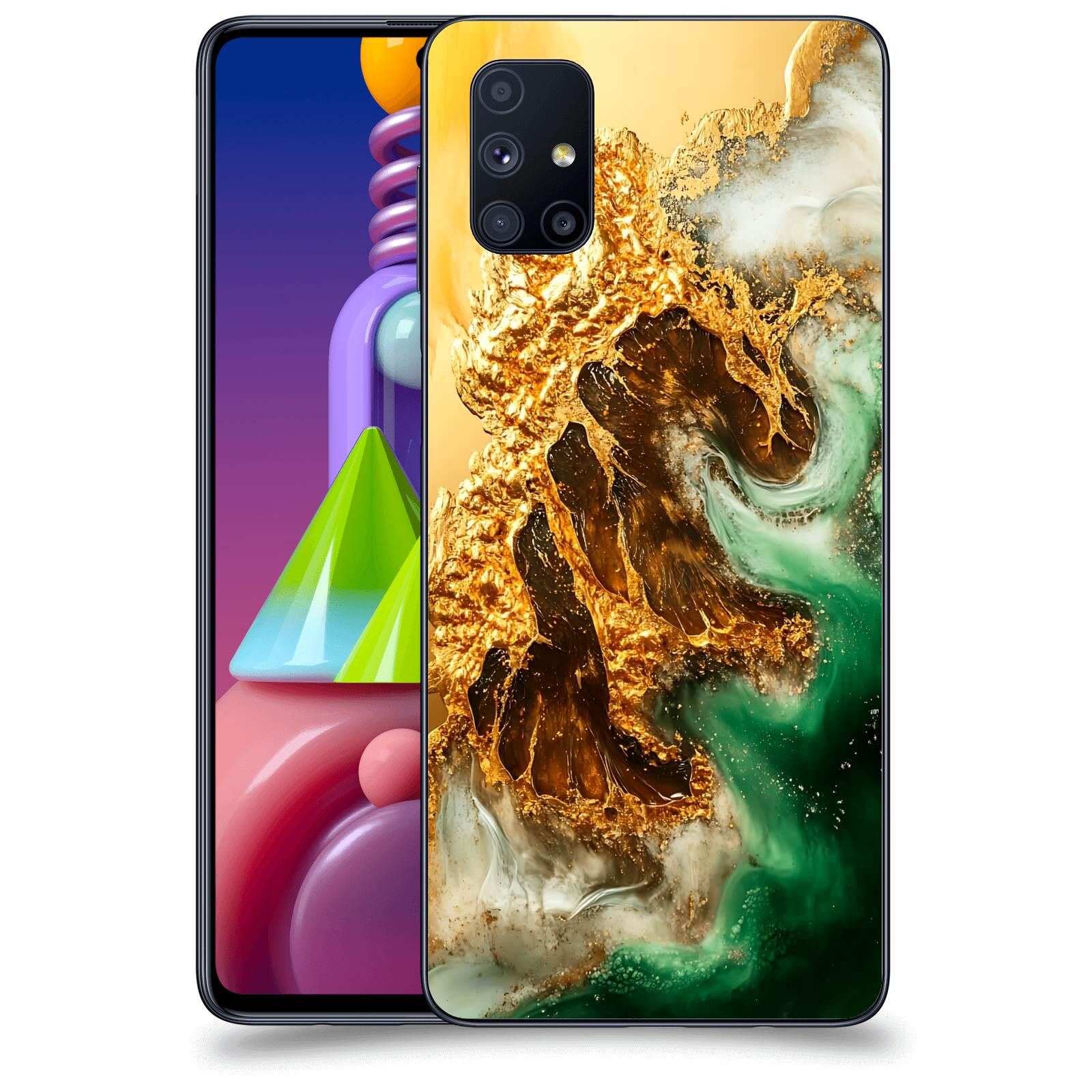 ACOVER Kryt na mobil Samsung Galaxy M51 M515F - Golden Moss II