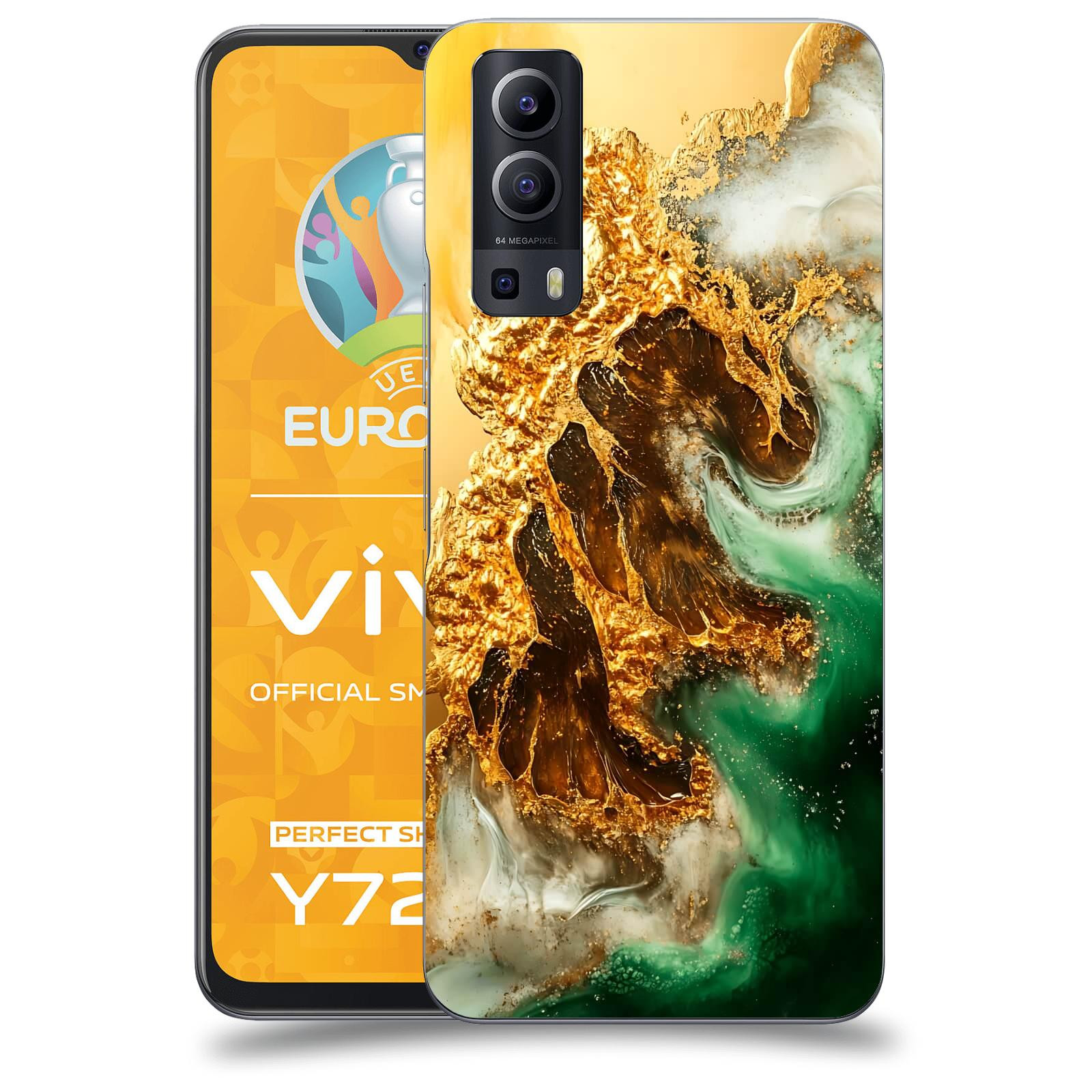 ACOVER Kryt na mobil Vivo Y72 5G - Golden Moss II