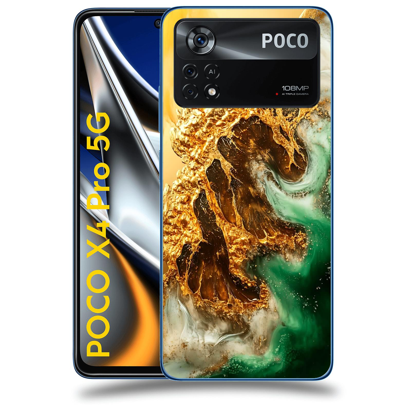 ACOVER Kryt na mobil Xiaomi Poco X4 Pro 5G - Golden Moss II