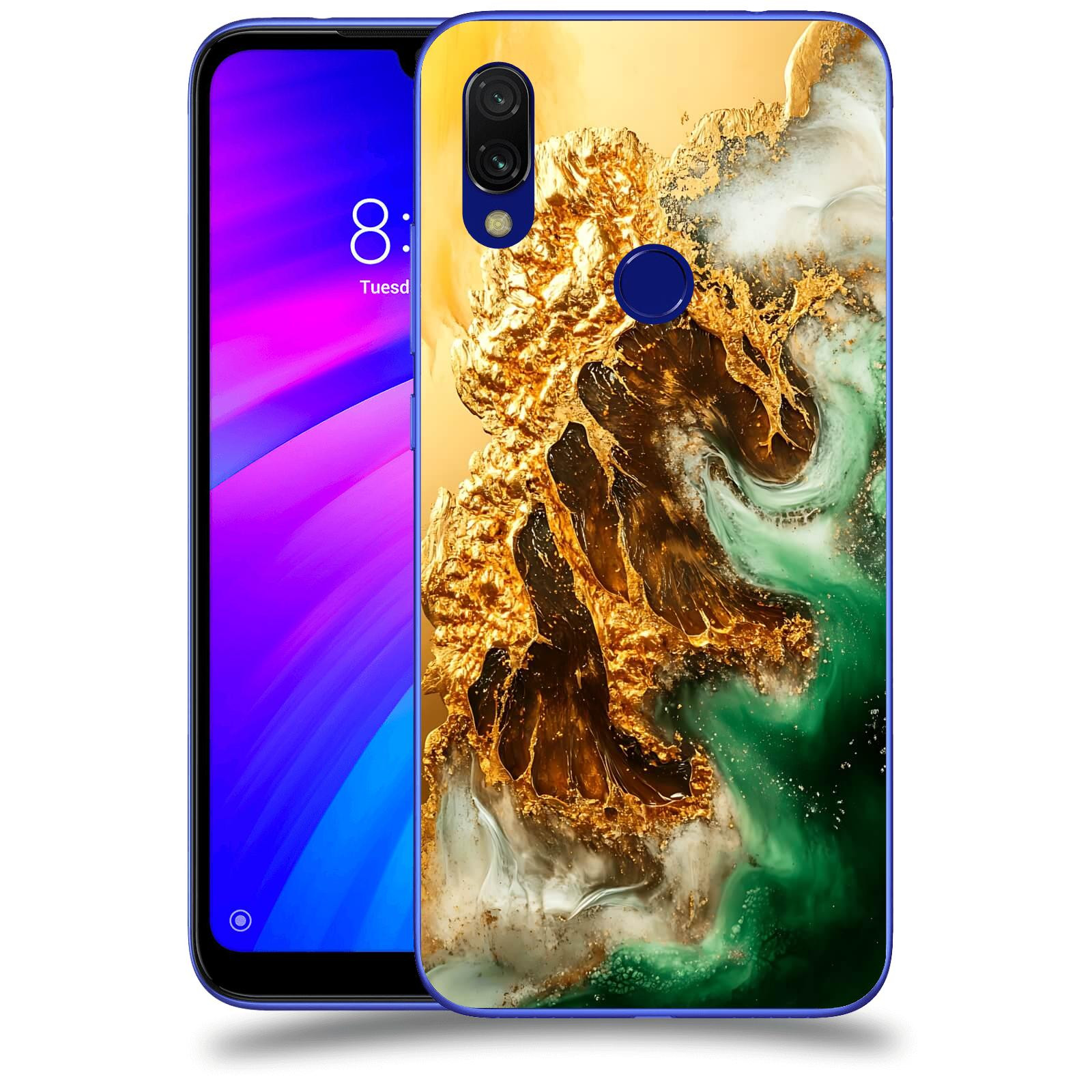 ACOVER Kryt na mobil Xiaomi Redmi 7 - Golden Moss II