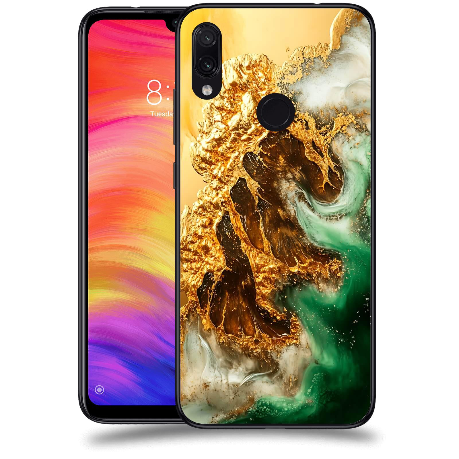 ACOVER Kryt na mobil Xiaomi Redmi Note 7 - Golden Moss II