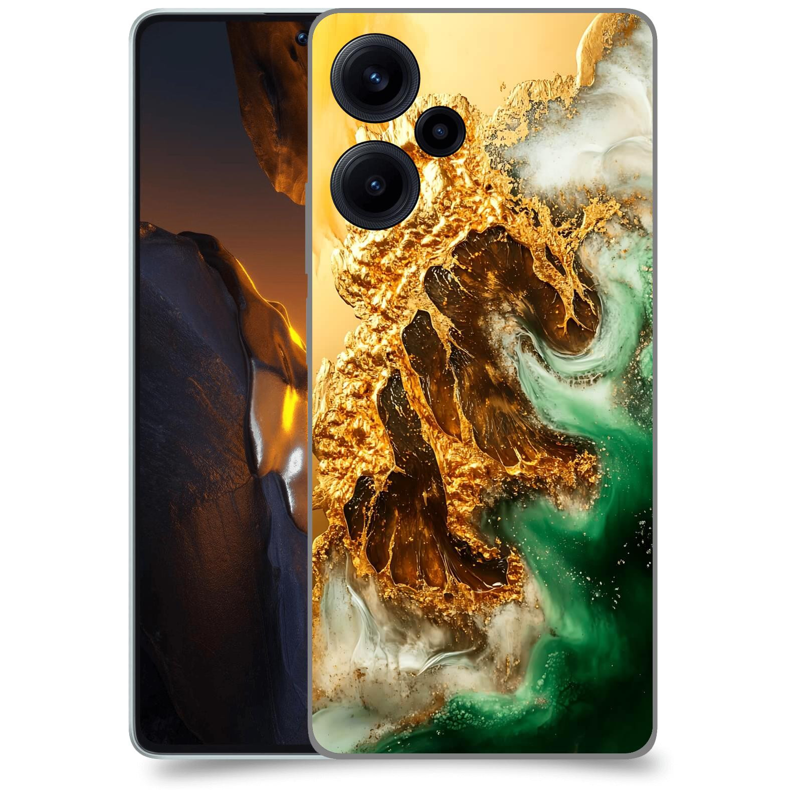 ACOVER Kryt na mobil Xiaomi Poco F5 - Golden Moss II