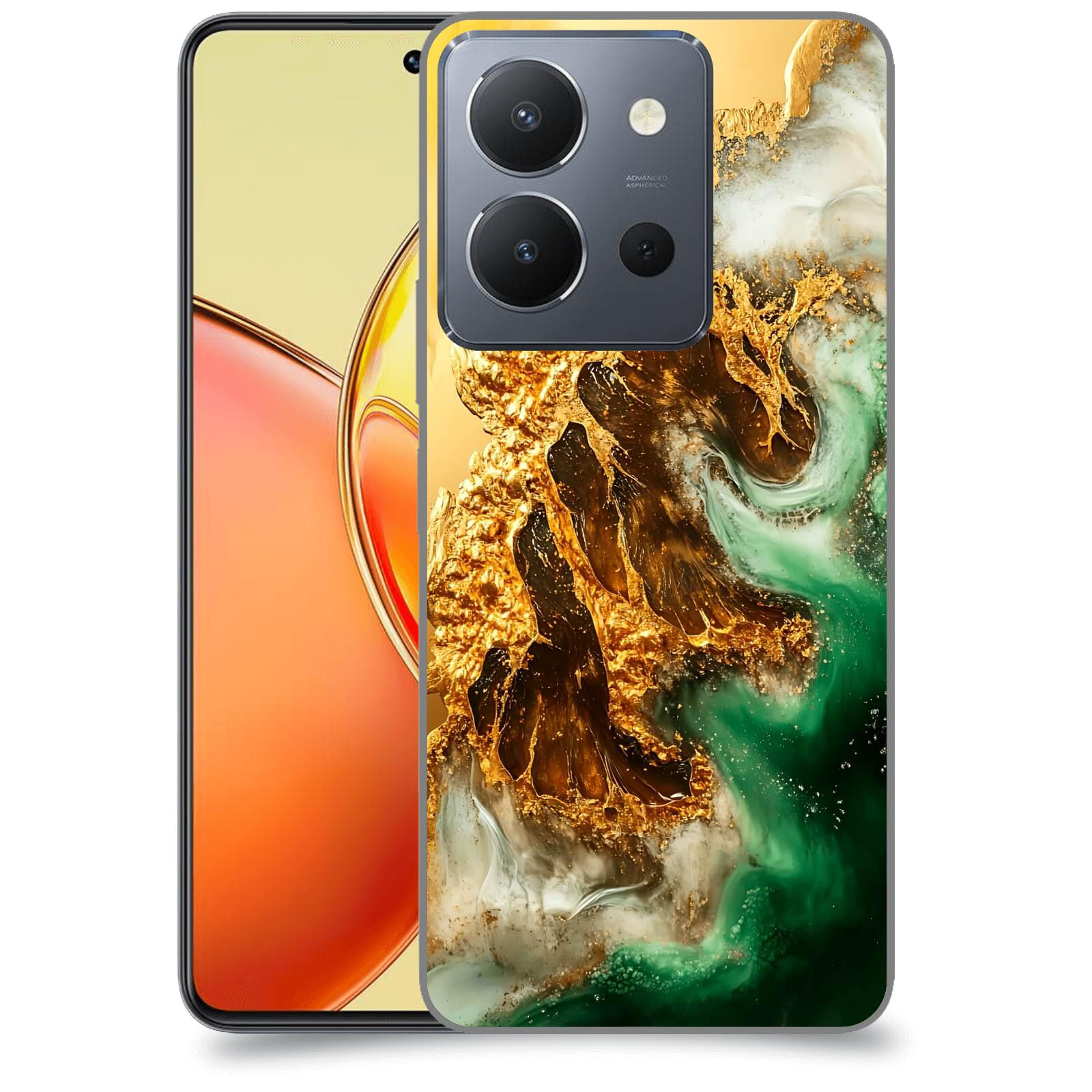 ACOVER Kryt na mobil Vivo Y36 - Golden Moss II