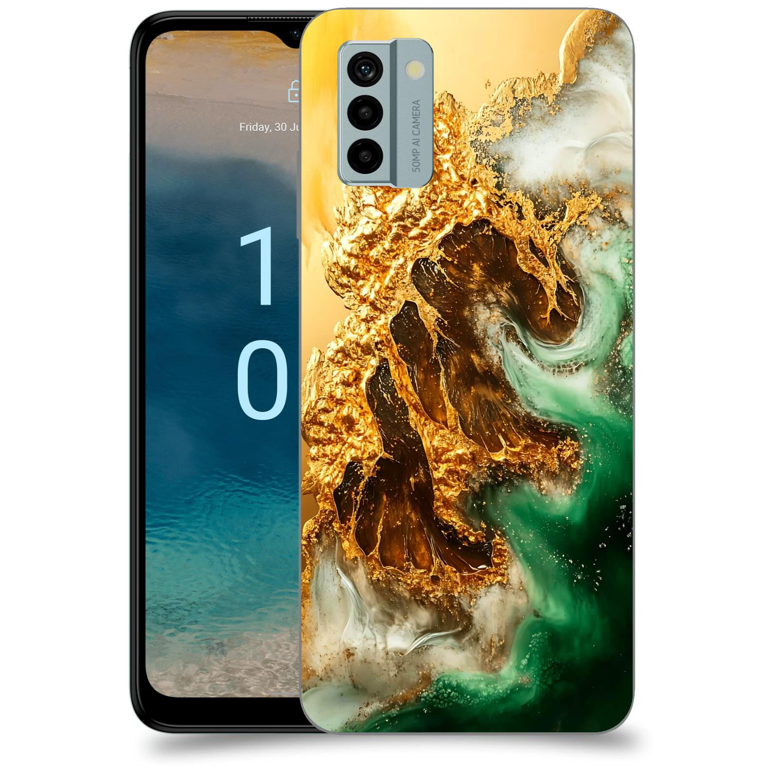 ACOVER Kryt na mobil Nokia G22 - Golden Moss II