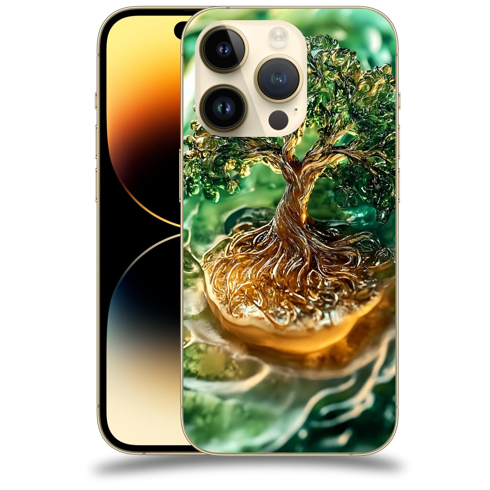 ACOVER Kryt na mobil Apple iPhone 14 Pro - Golden Moss III