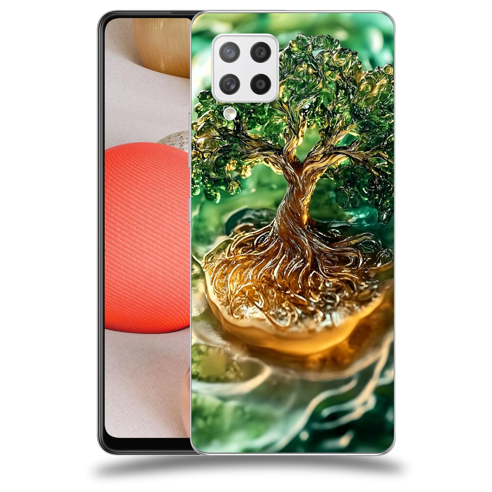 ACOVER Kryt na mobil Samsung Galaxy A42 A426B - Golden Moss III