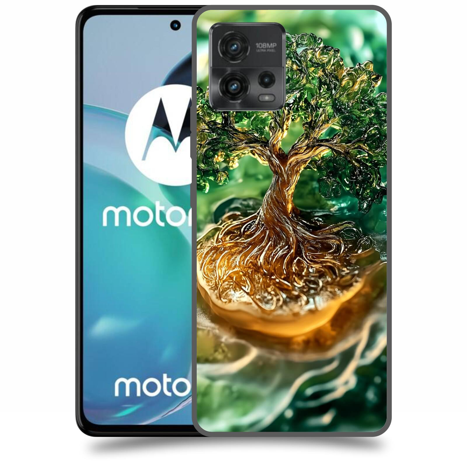 ACOVER Kryt na mobil Motorola Moto G72 - Golden Moss III