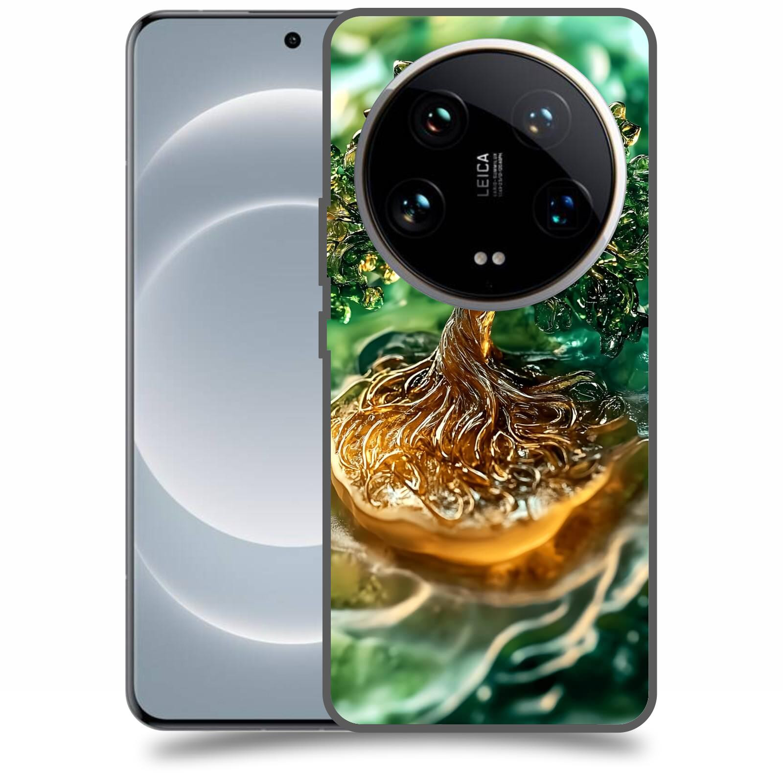 ACOVER Kryt na mobil Xiaomi 14 Ultra - Golden Moss III