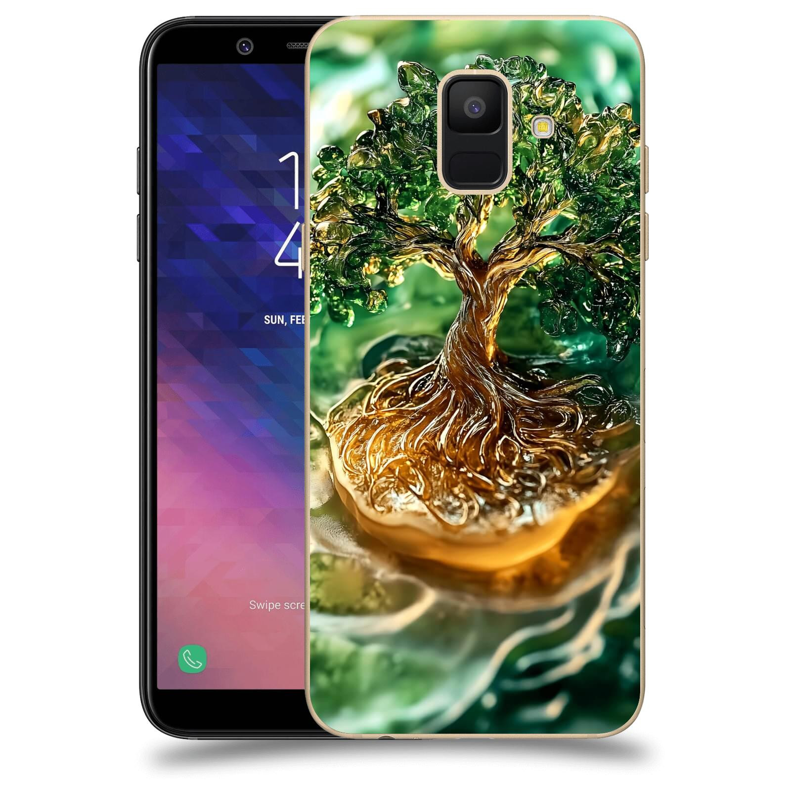 ACOVER Kryt na mobil Samsung Galaxy A6 A600F - Golden Moss III