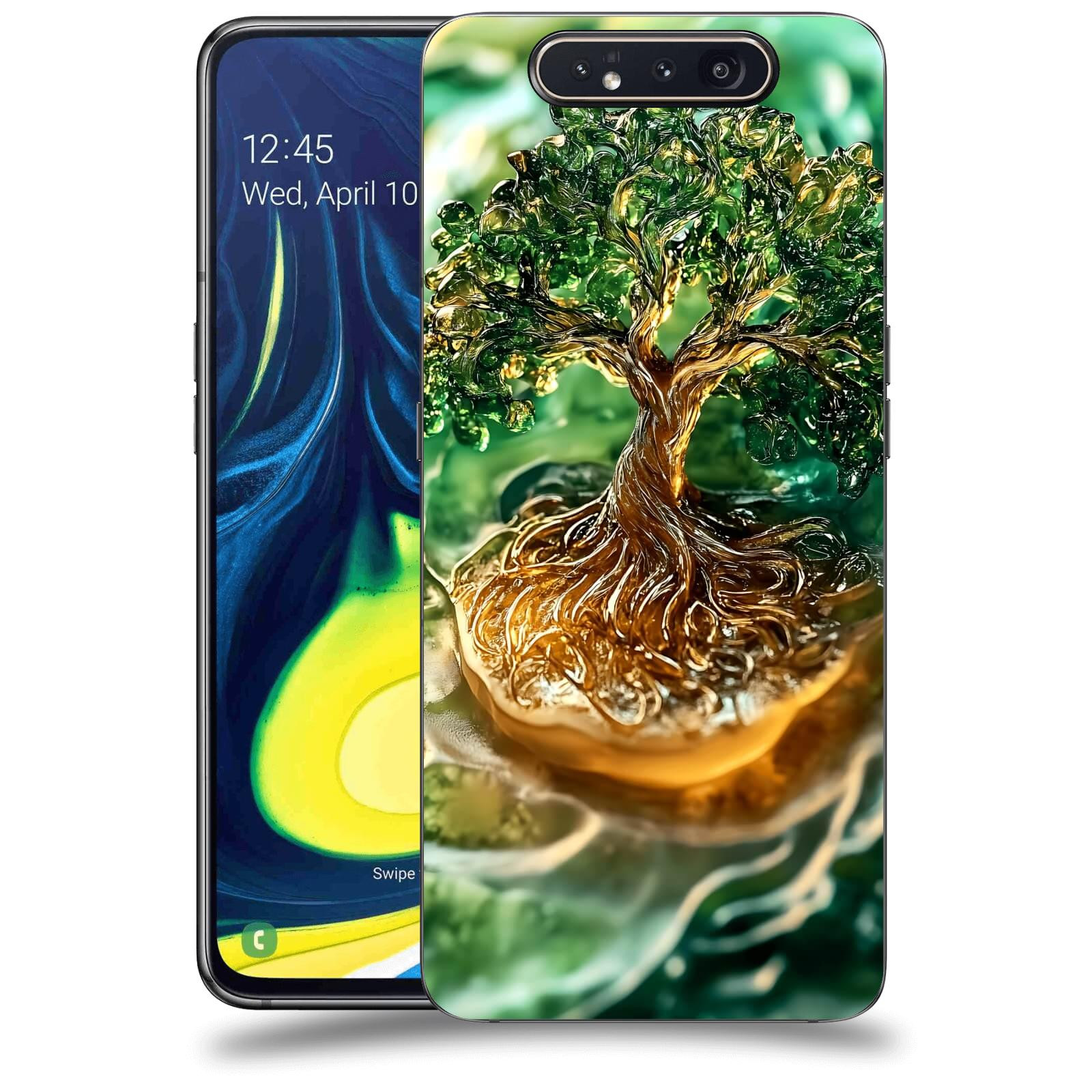ACOVER Kryt na mobil Samsung Galaxy A80 A805F - Golden Moss III