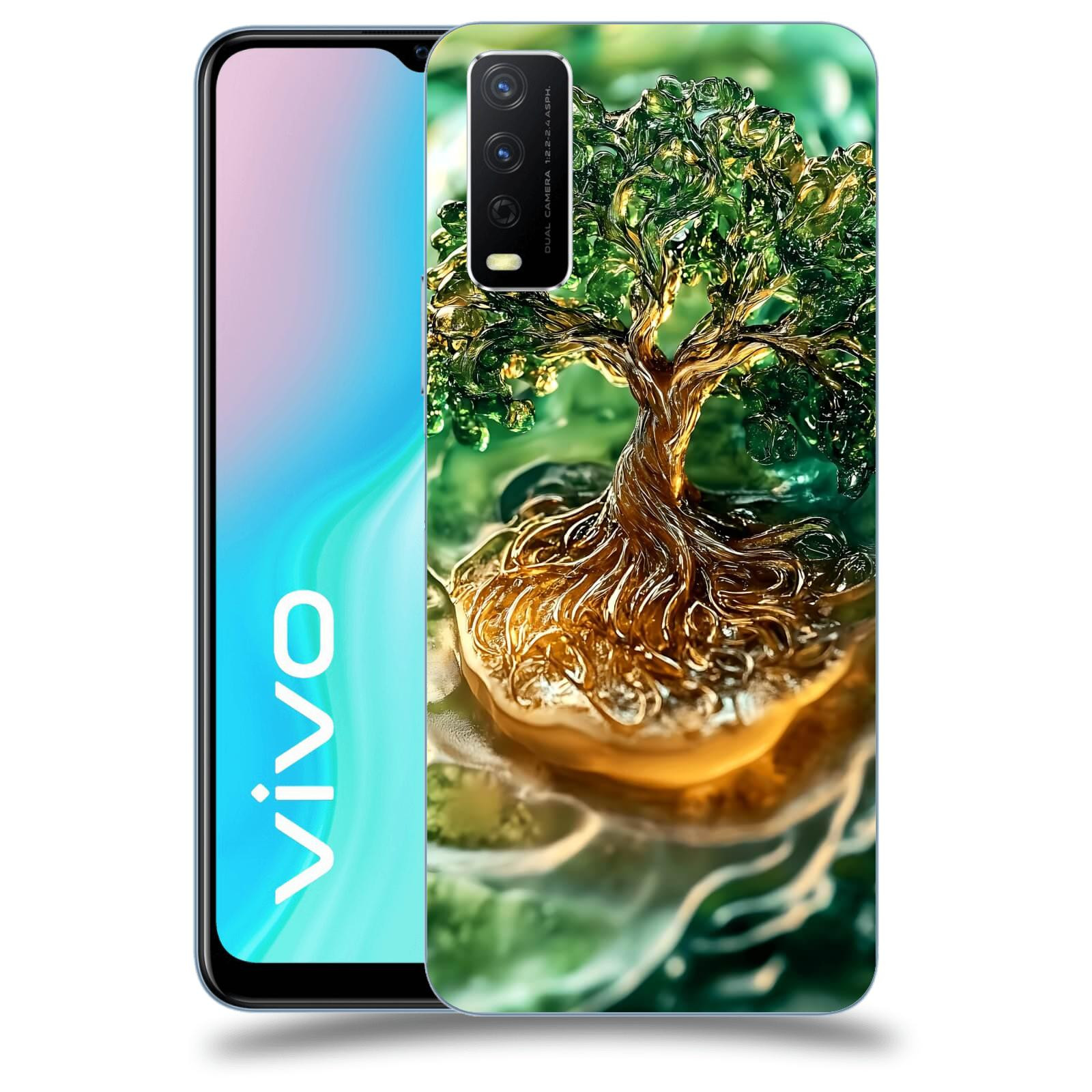 ACOVER Kryt na mobil Vivo Y11s - Golden Moss III