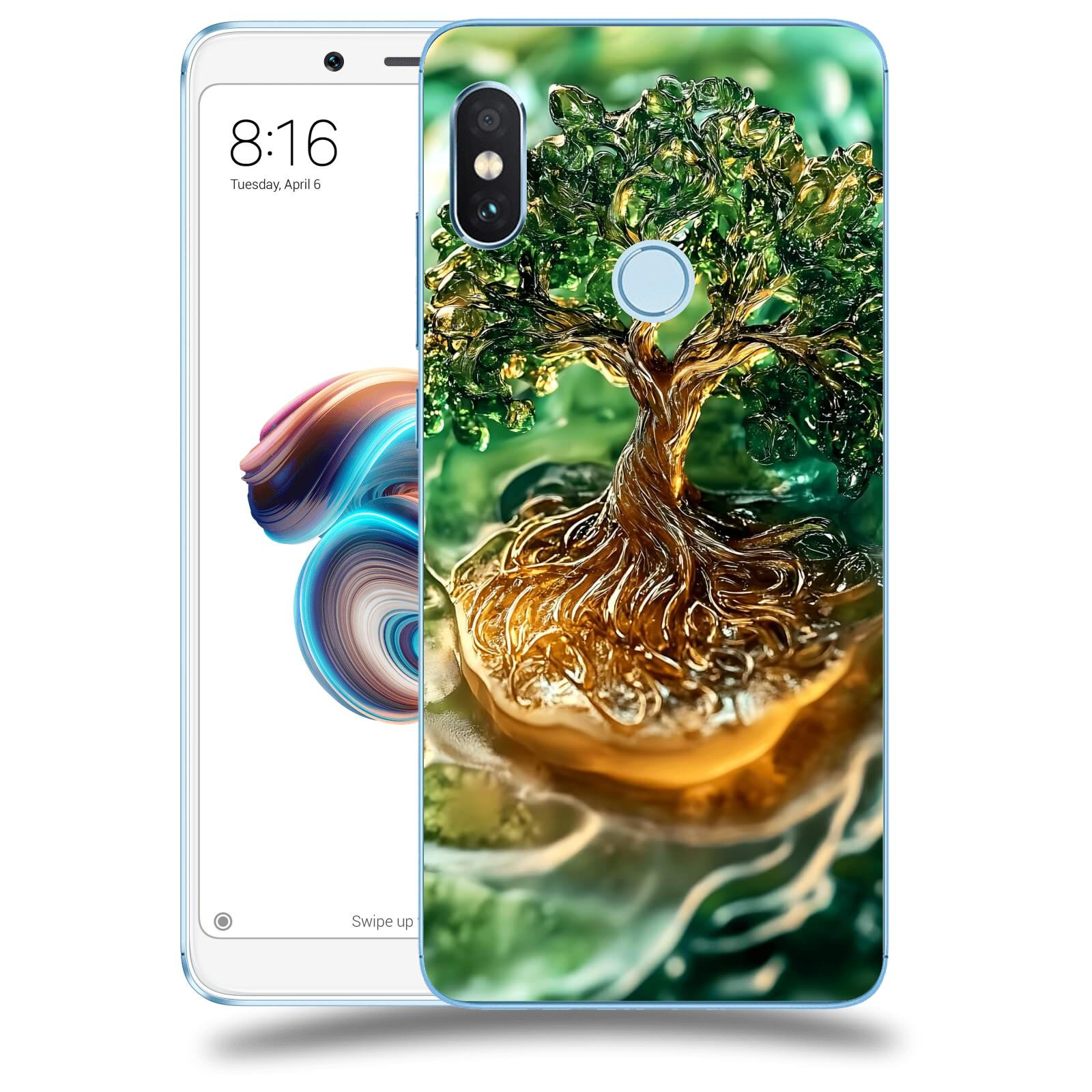 ACOVER Kryt na mobil Xiaomi Redmi Note 5 Global - Golden Moss III