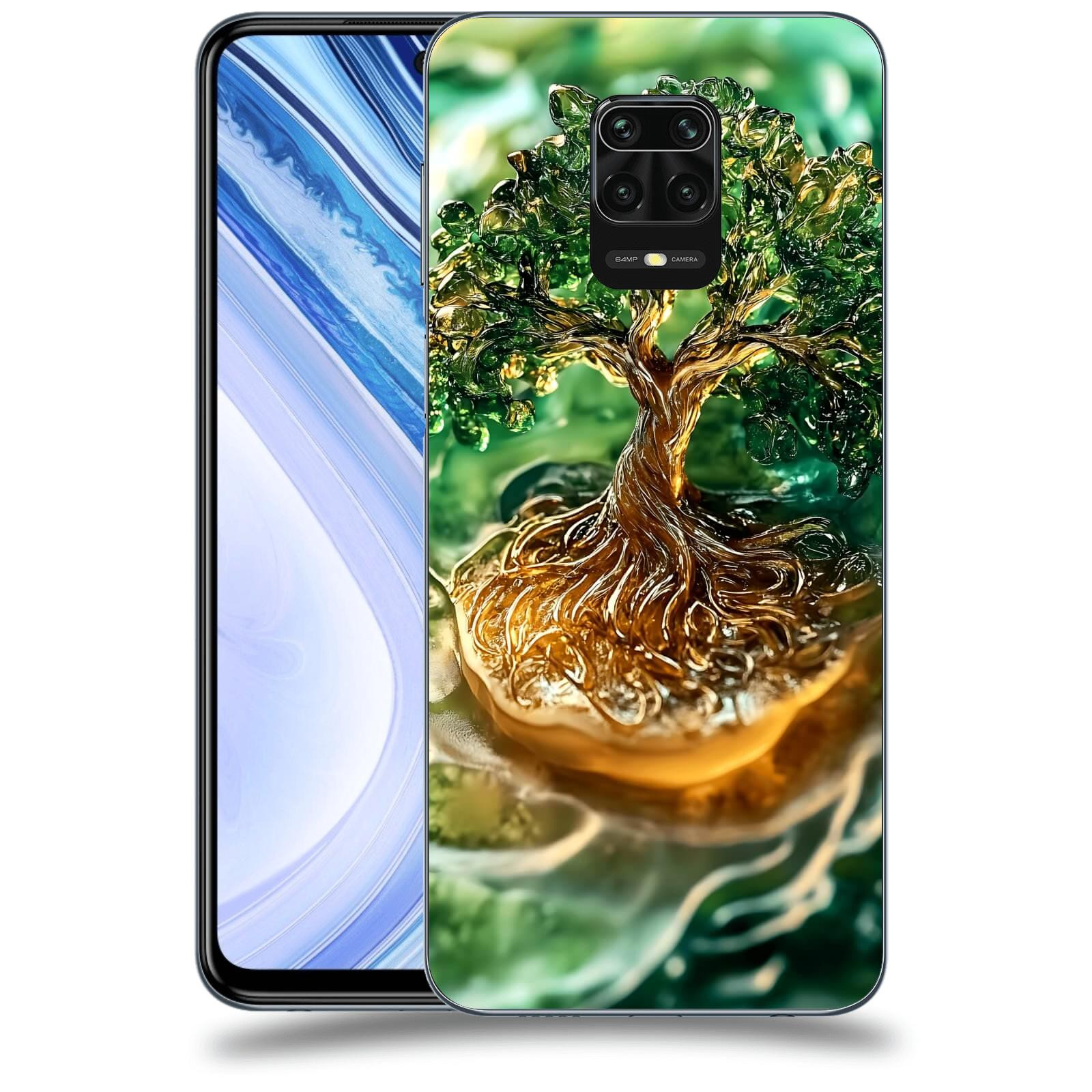 ACOVER Kryt na mobil Xiaomi Redmi Note 9 Pro - Golden Moss III