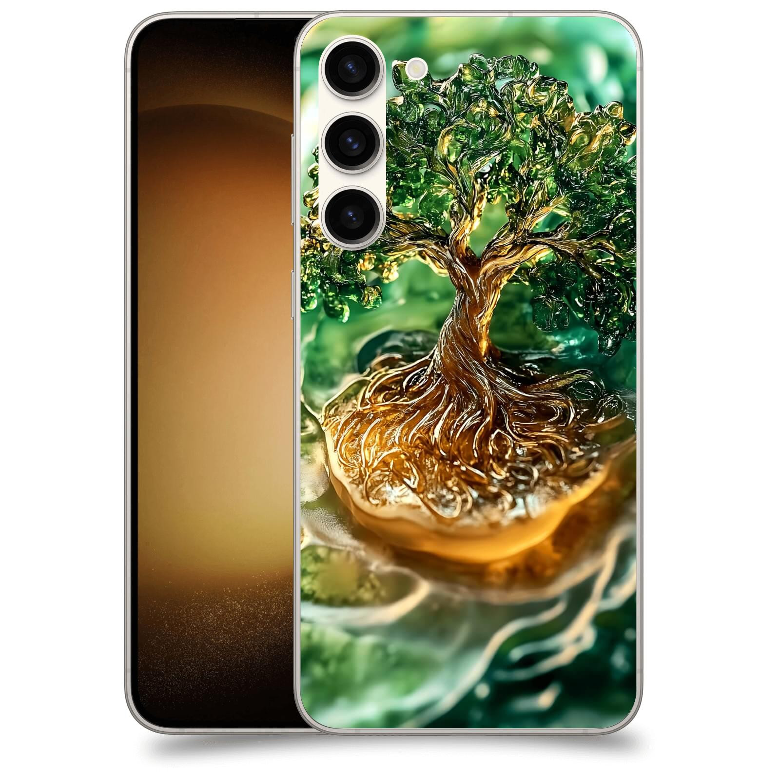 ACOVER Kryt na mobil Samsung Galaxy S23+ 5G - Golden Moss III