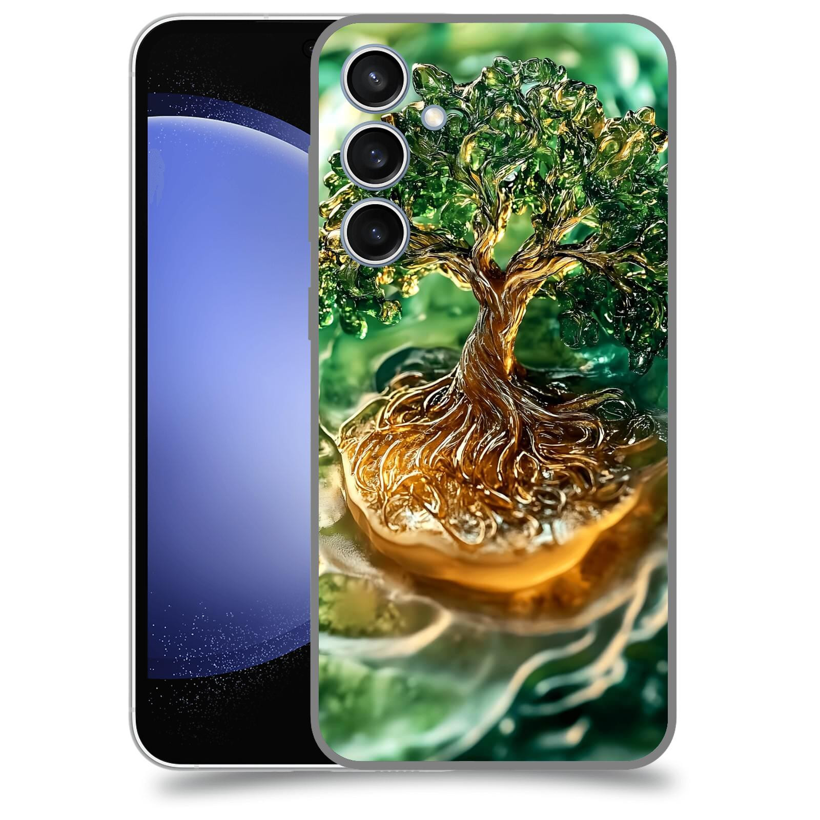 ACOVER Kryt na mobil Samsung Galaxy S23 FE - Golden Moss III