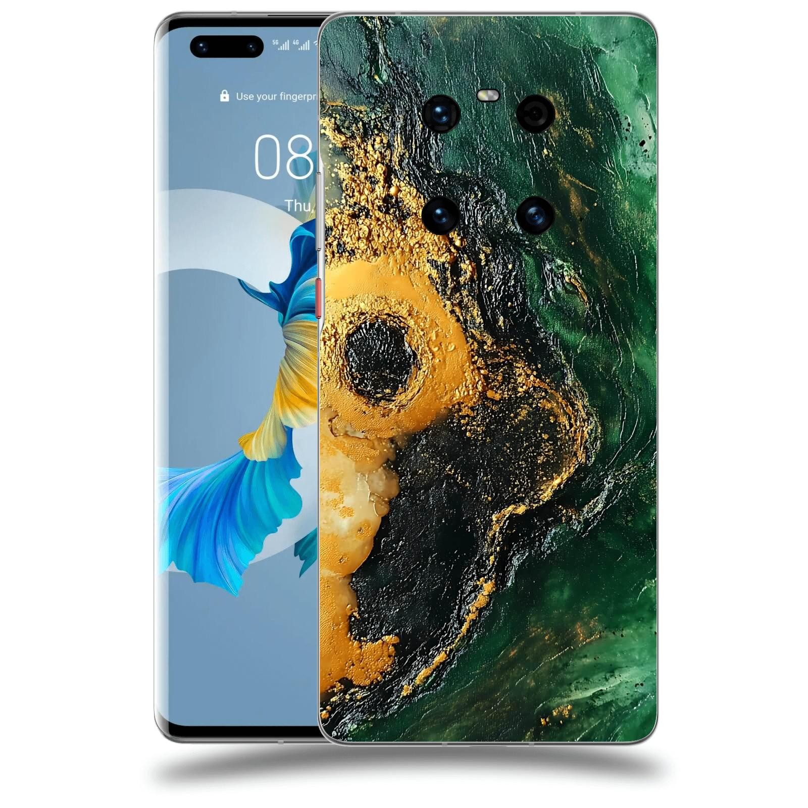 ACOVER Kryt na mobil Huawei Mate 40 Pro - Golden Moss IV