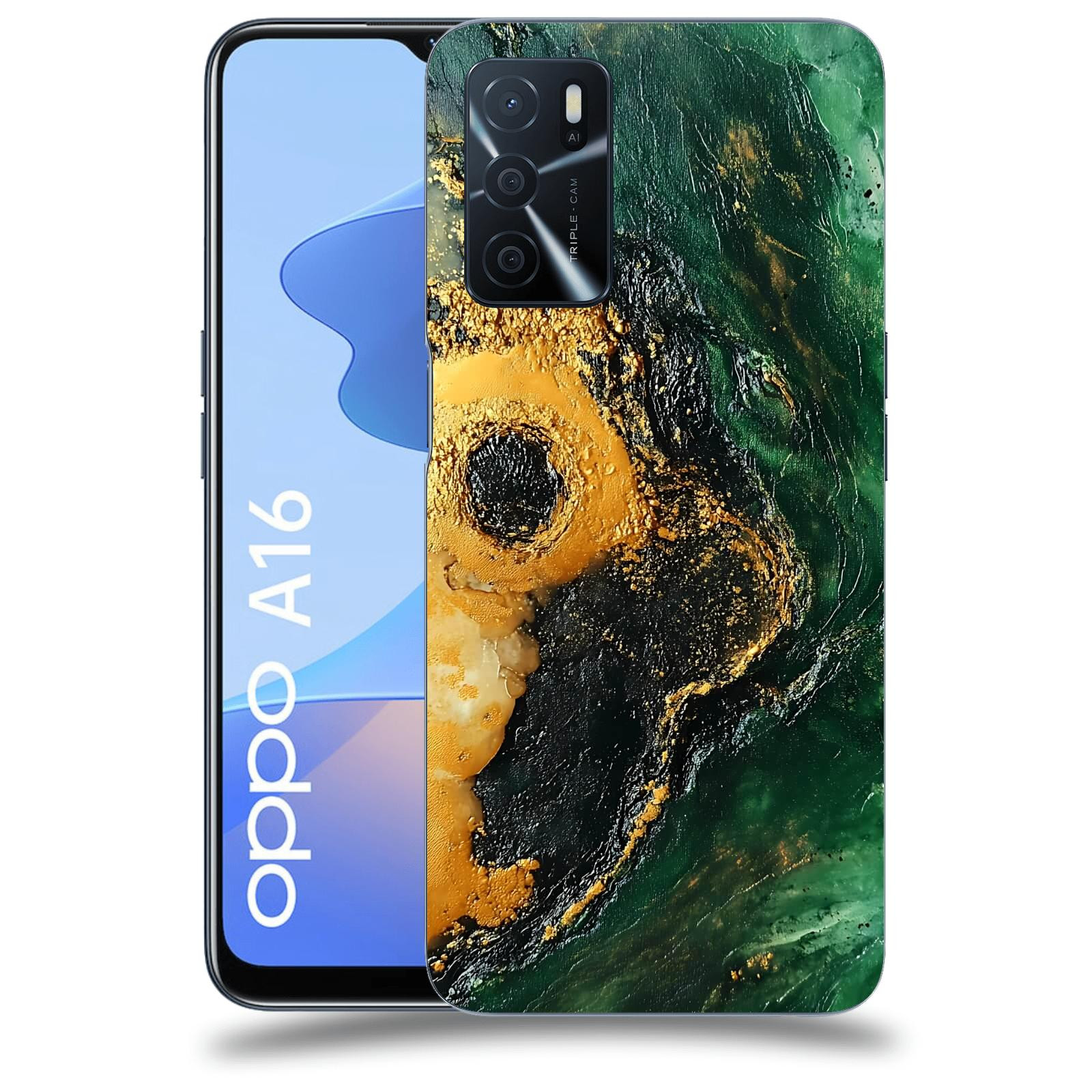ACOVER Kryt na mobil OPPO A16 - Golden Moss IV