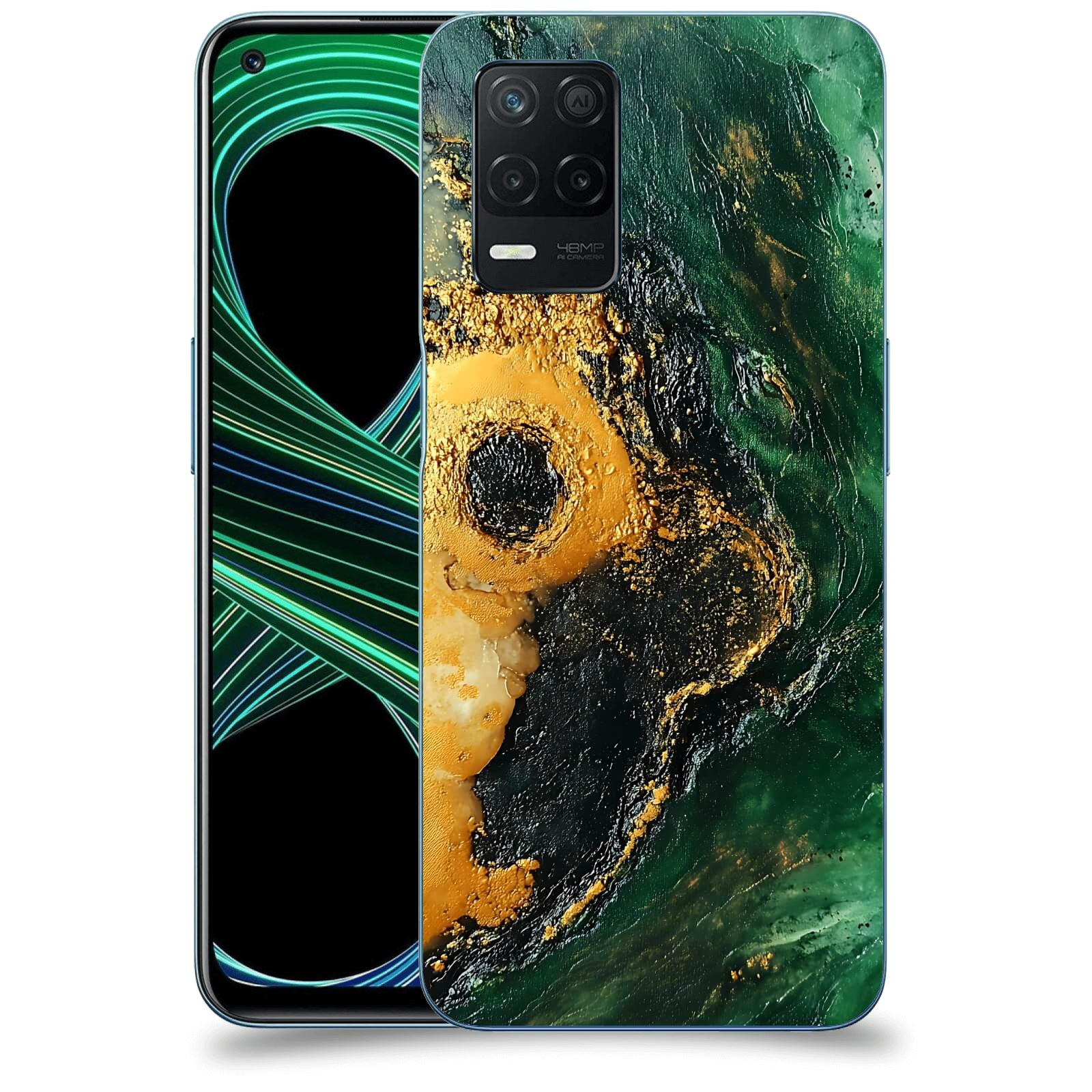 ACOVER Kryt na mobil Realme 8 5G - Golden Moss IV