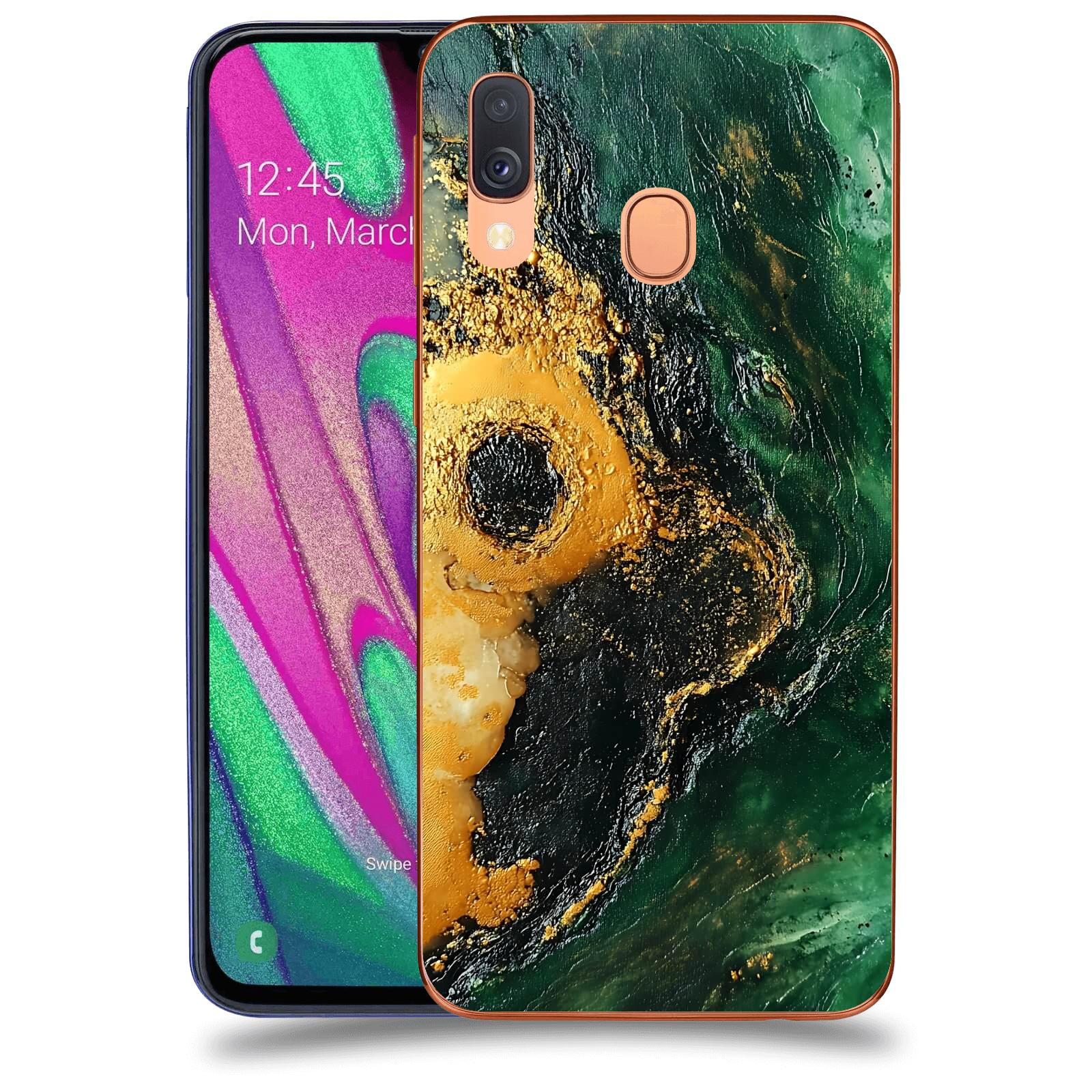 ACOVER Kryt na mobil Samsung Galaxy A40 A405F - Golden Moss IV