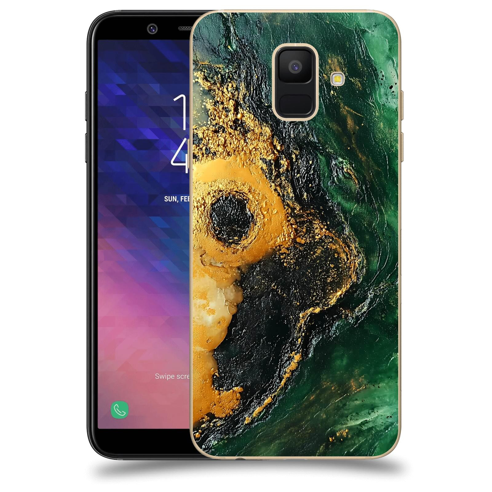 ACOVER Kryt na mobil Samsung Galaxy A6 A600F - Golden Moss IV