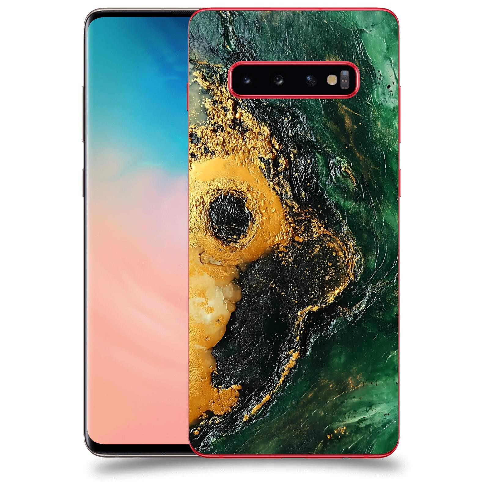 ACOVER Kryt na mobil Samsung Galaxy S10 Plus G975 - Golden Moss IV