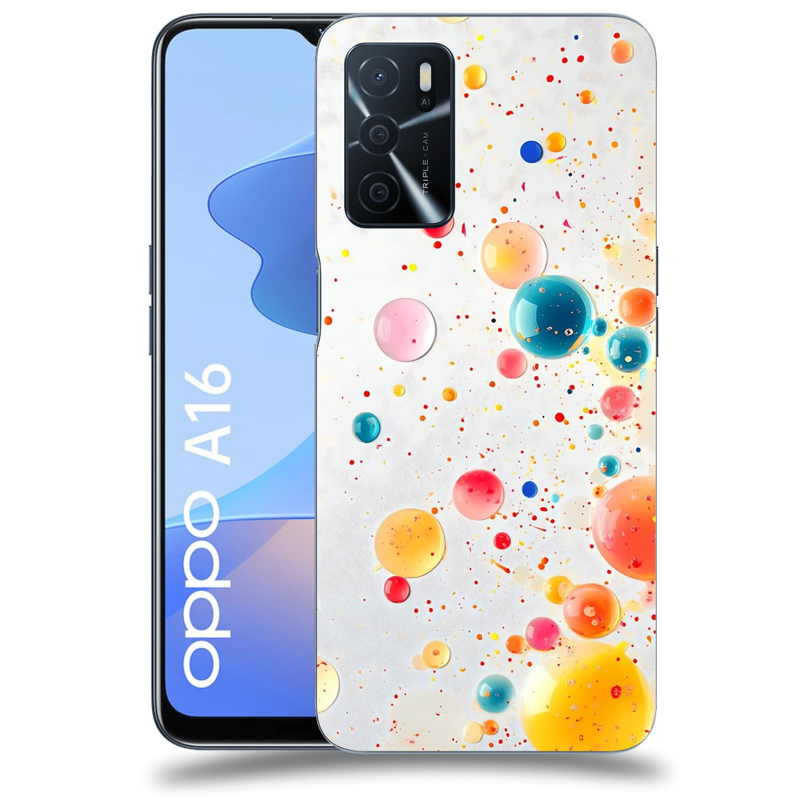 ACOVER Kryt na mobil OPPO A16 - Barevný výbuch