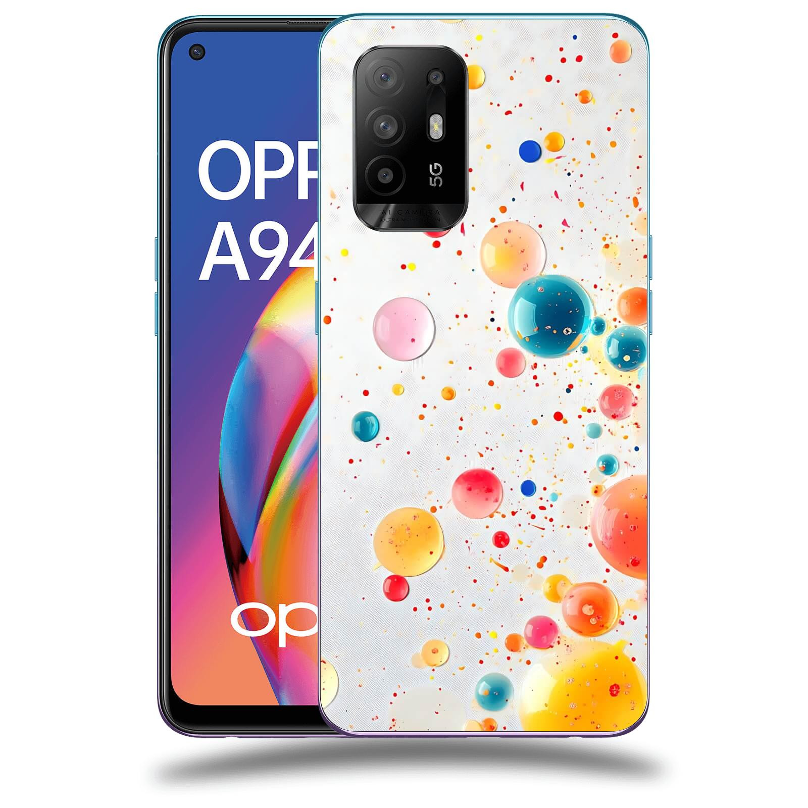 ACOVER Kryt na mobil OPPO A94 5G - Barevný výbuch