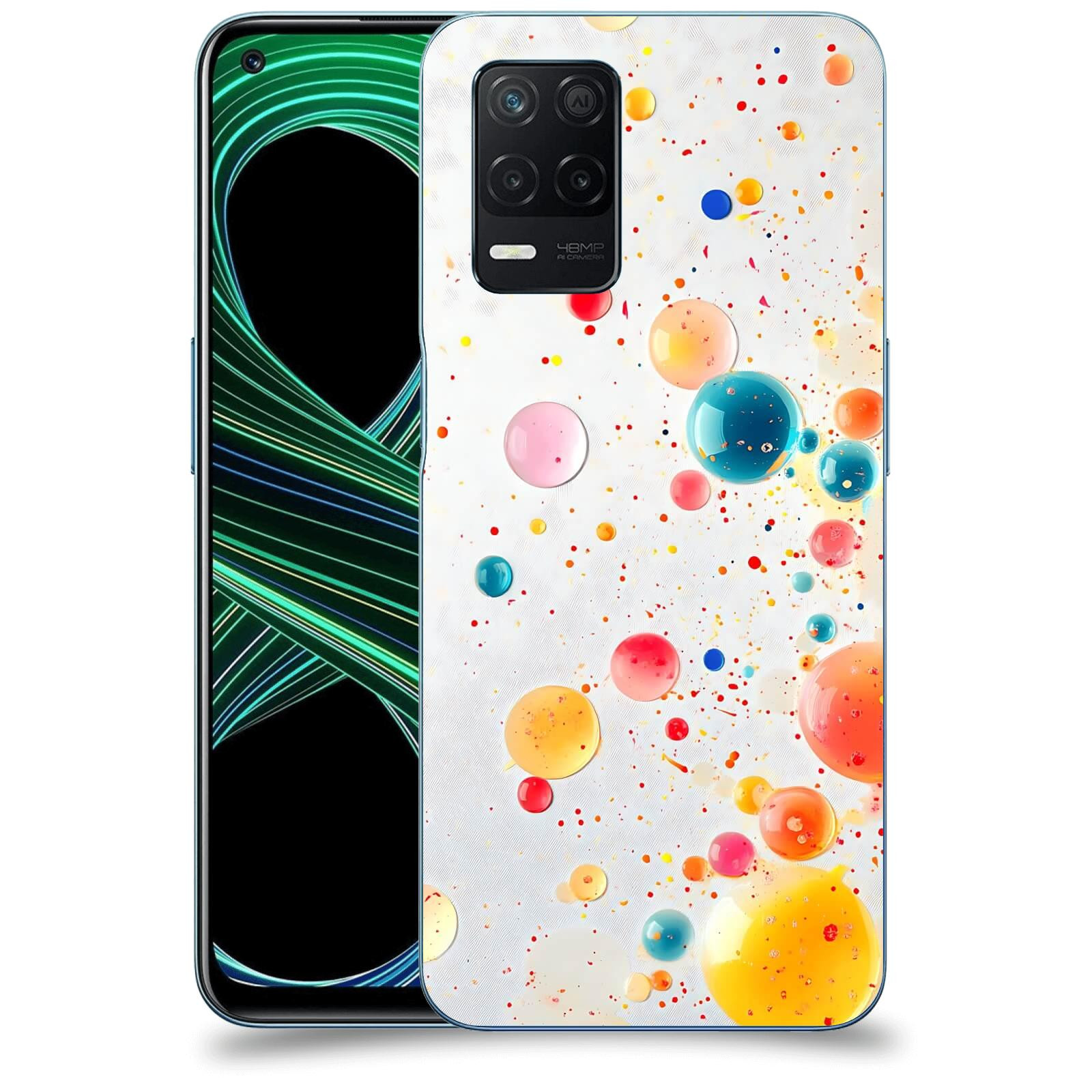 ACOVER Kryt na mobil Realme 8 5G - Barevný výbuch