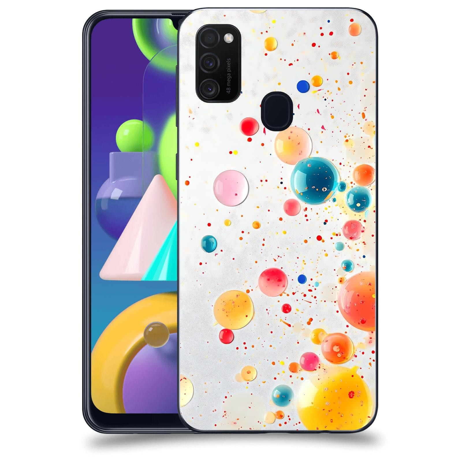 ACOVER Kryt na mobil Samsung Galaxy M21 M215F - Barevný výbuch