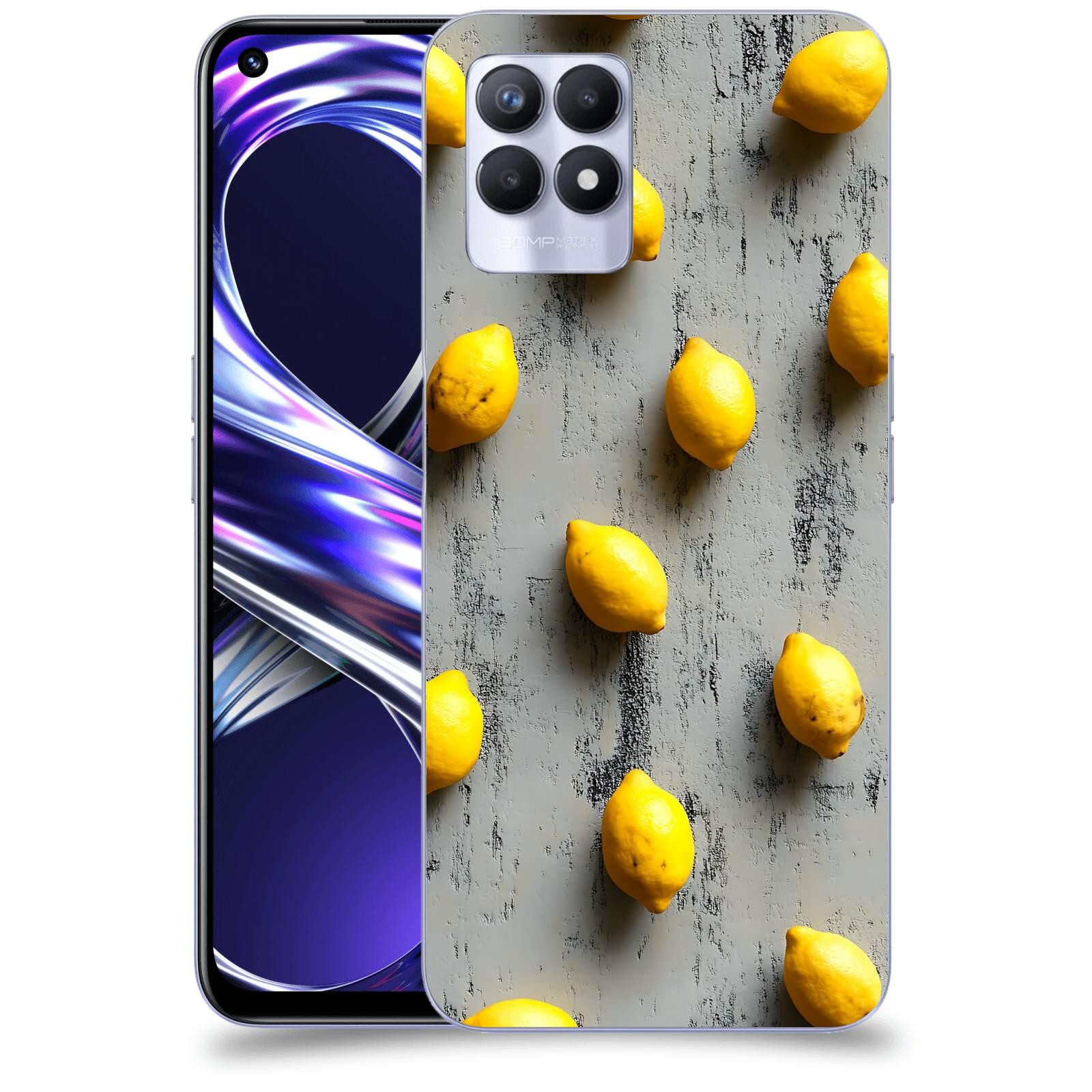 ACOVER Kryt na mobil Realme 8i - Citrusová harmonie