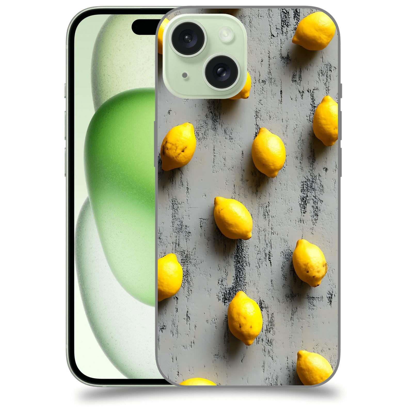 ACOVER Kryt na mobil Apple iPhone 15 - Citrusová harmonie