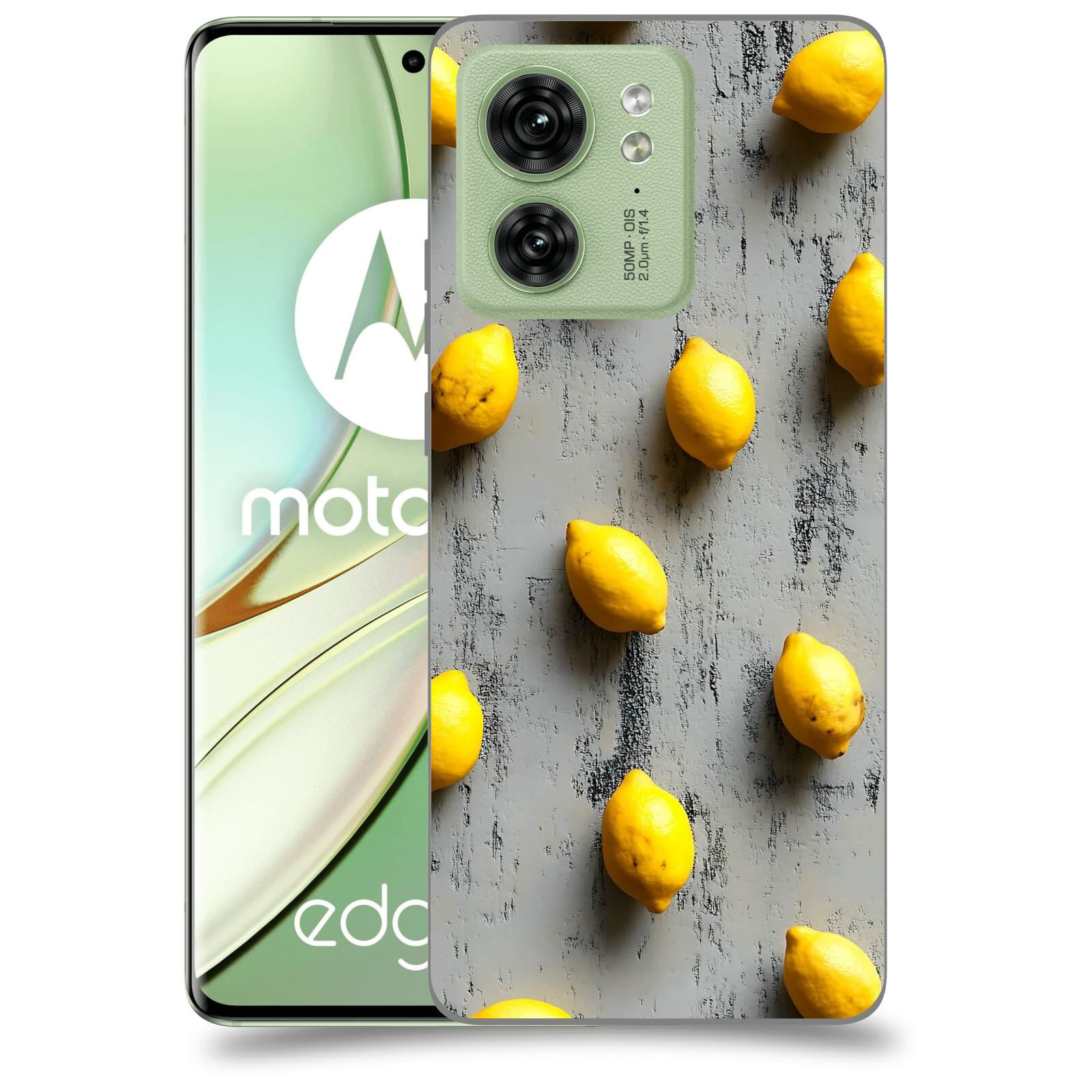 ACOVER Kryt na mobil Motorola EDGE 40 5G - Citrusová harmonie