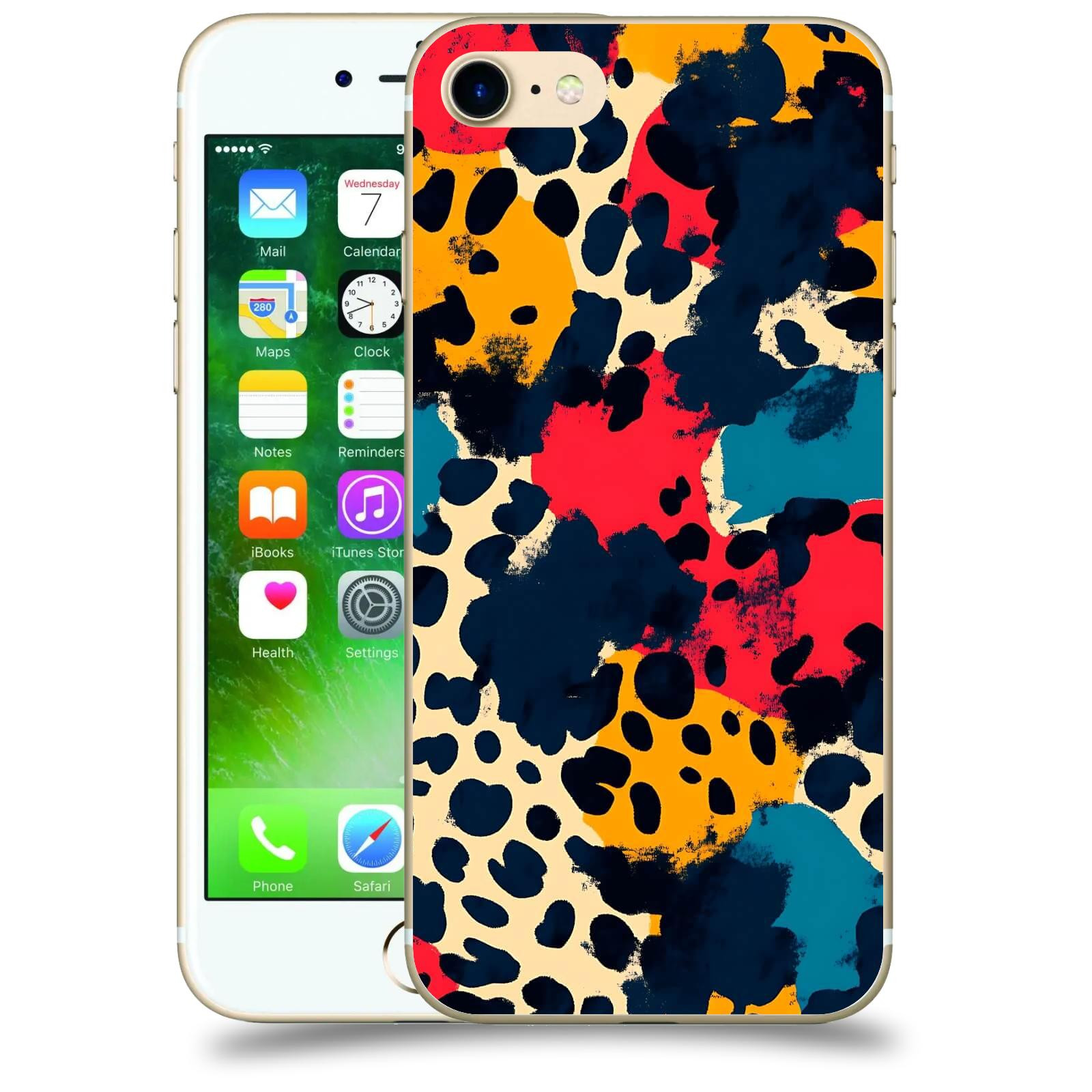 ACOVER Kryt na mobil Apple iPhone 7 - Divoká abstrakce