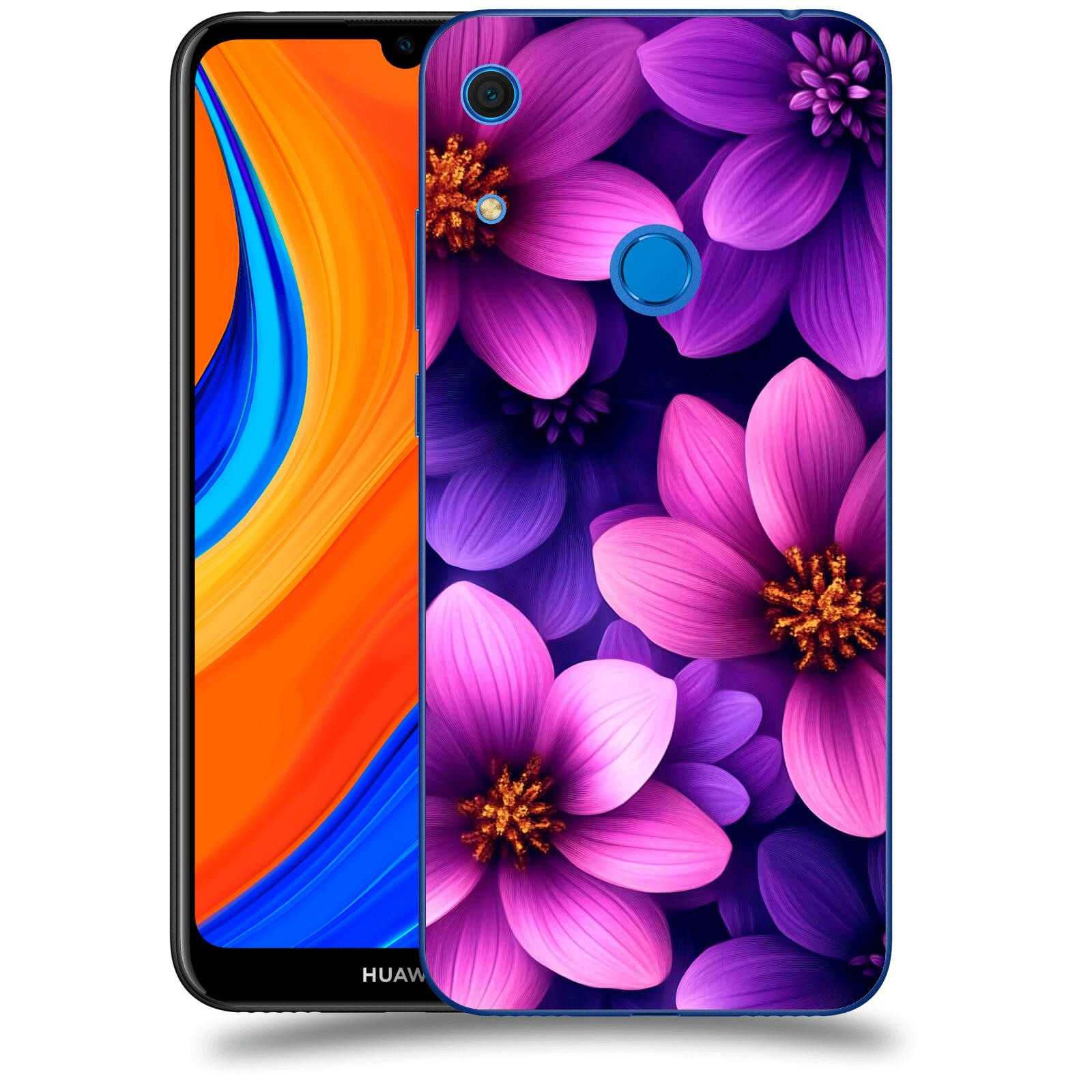 ACOVER Kryt na mobil Huawei Y6S - Fialové květiny