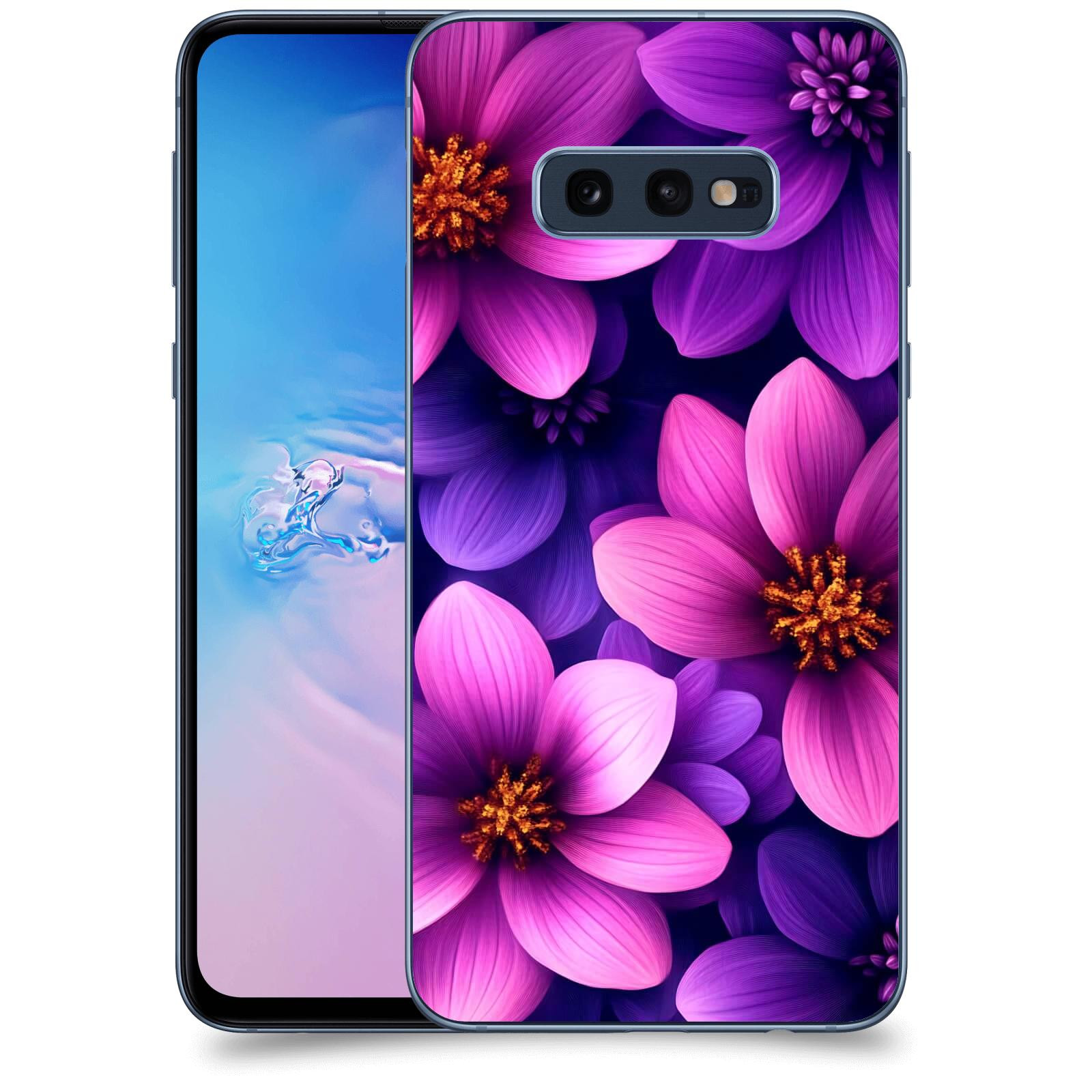 ACOVER Kryt na mobil Samsung Galaxy S10e G970 - Fialové květiny